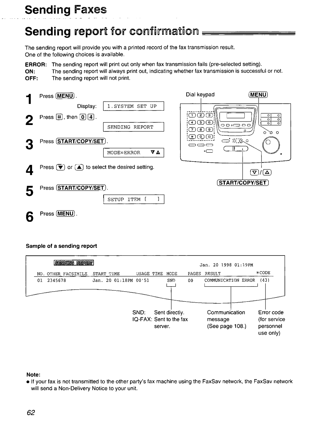 Panasonic KX-FP270, KX-FP265 manual 