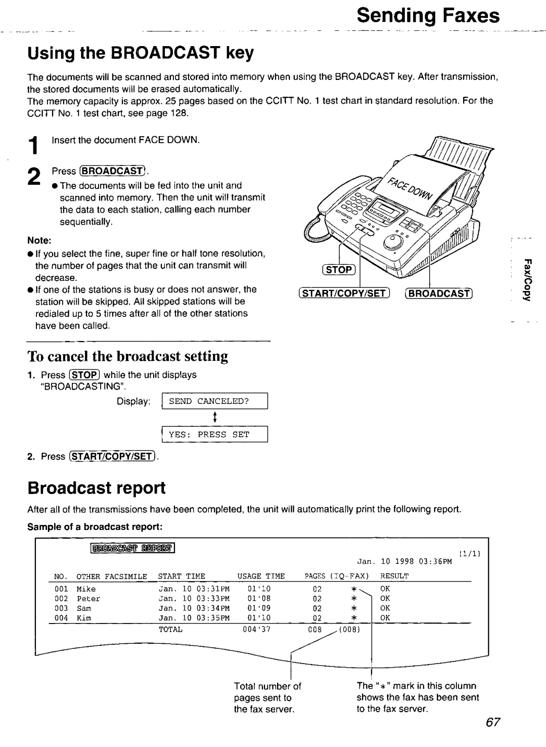 Panasonic KX-FP265, KX-FP270 manual 