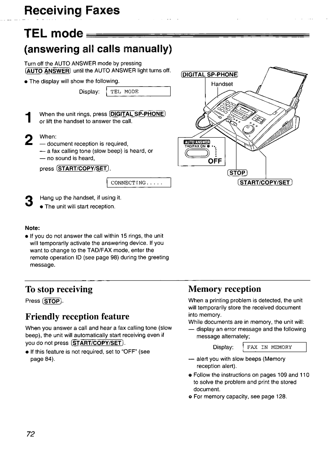 Panasonic KX-FP270, KX-FP265 manual 