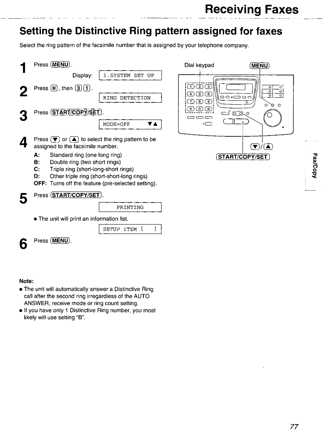 Panasonic KX-FP265, KX-FP270 manual 