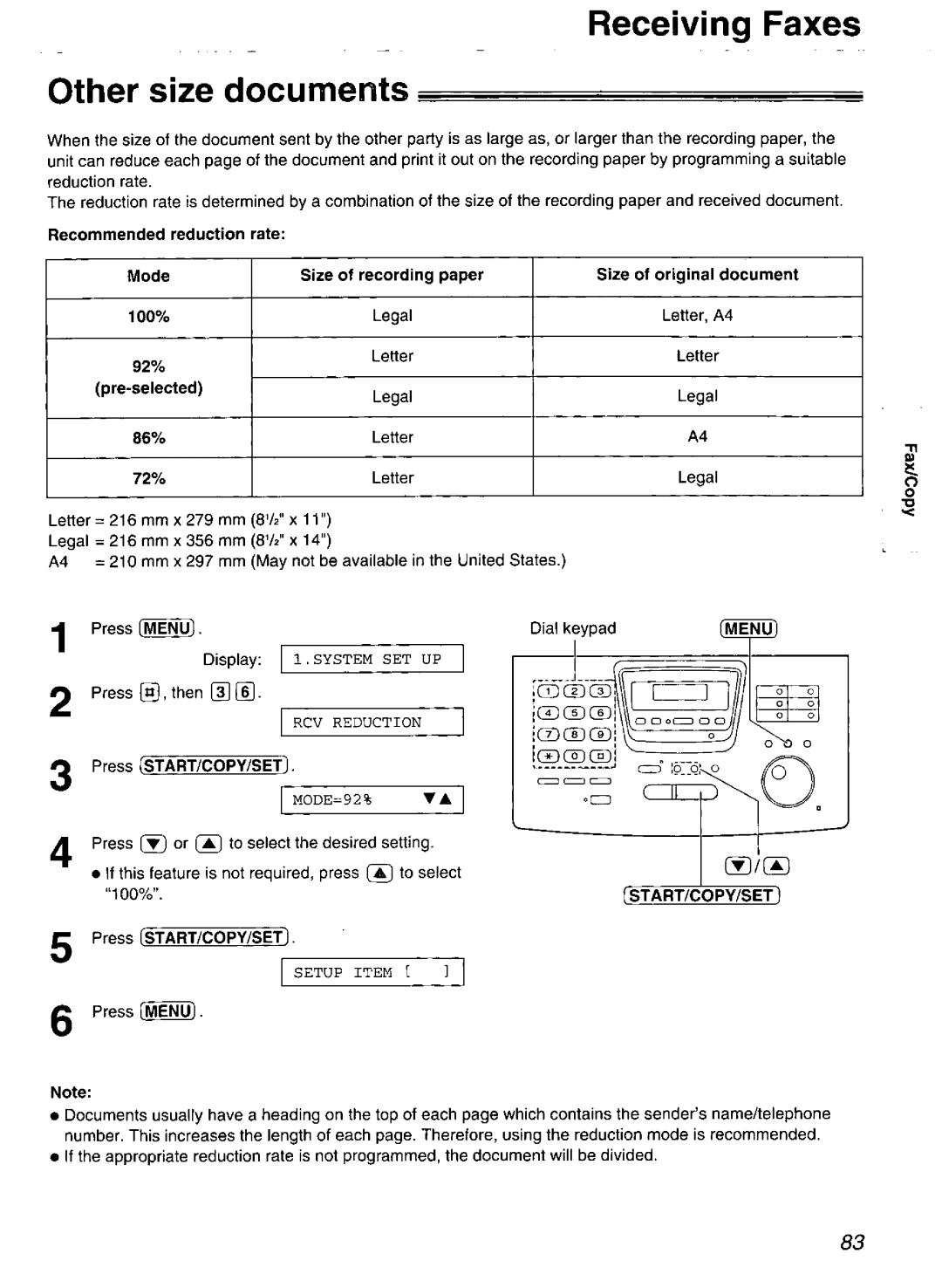 Panasonic KX-FP265, KX-FP270 manual 