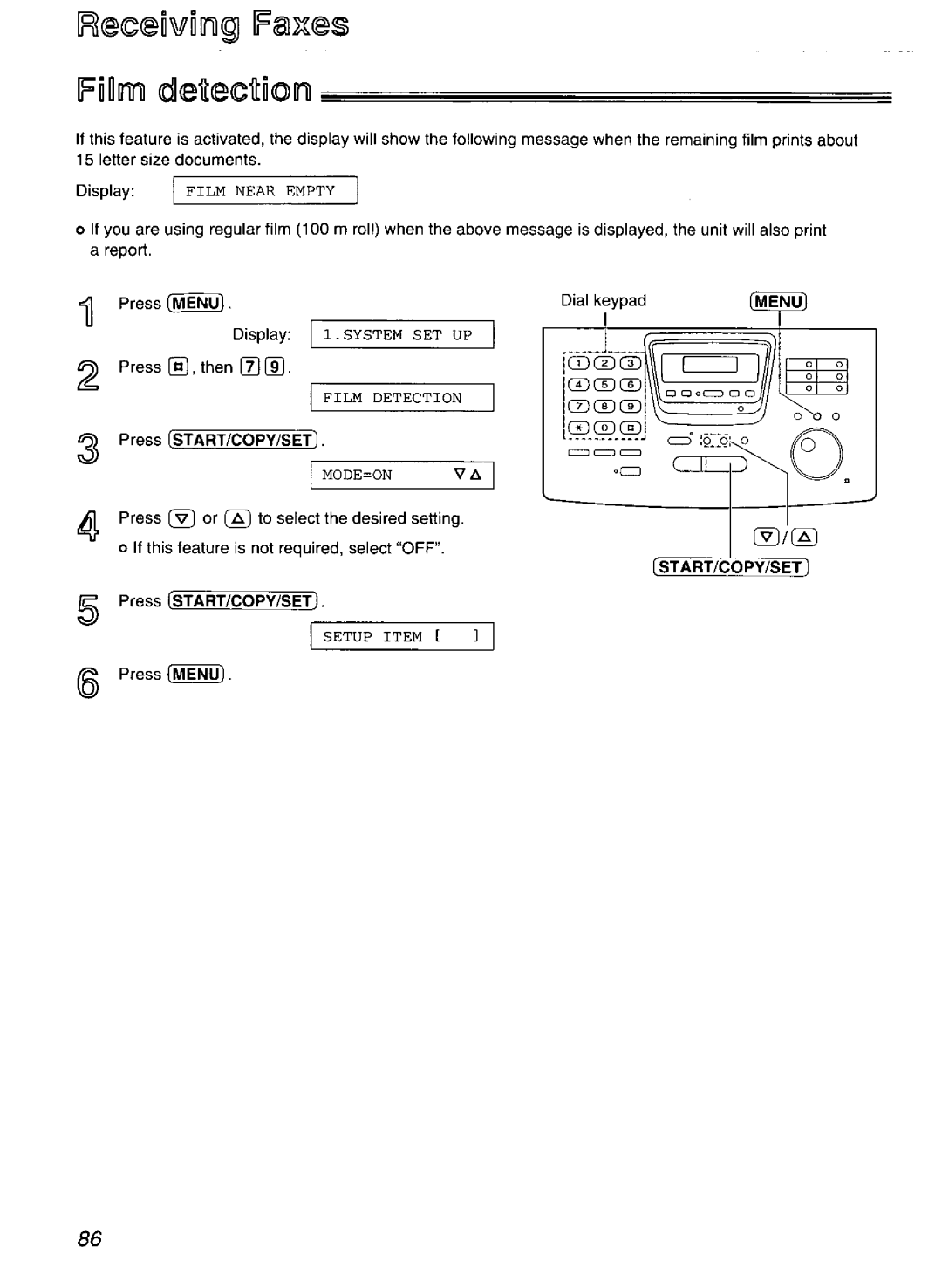 Panasonic KX-FP270, KX-FP265 manual 