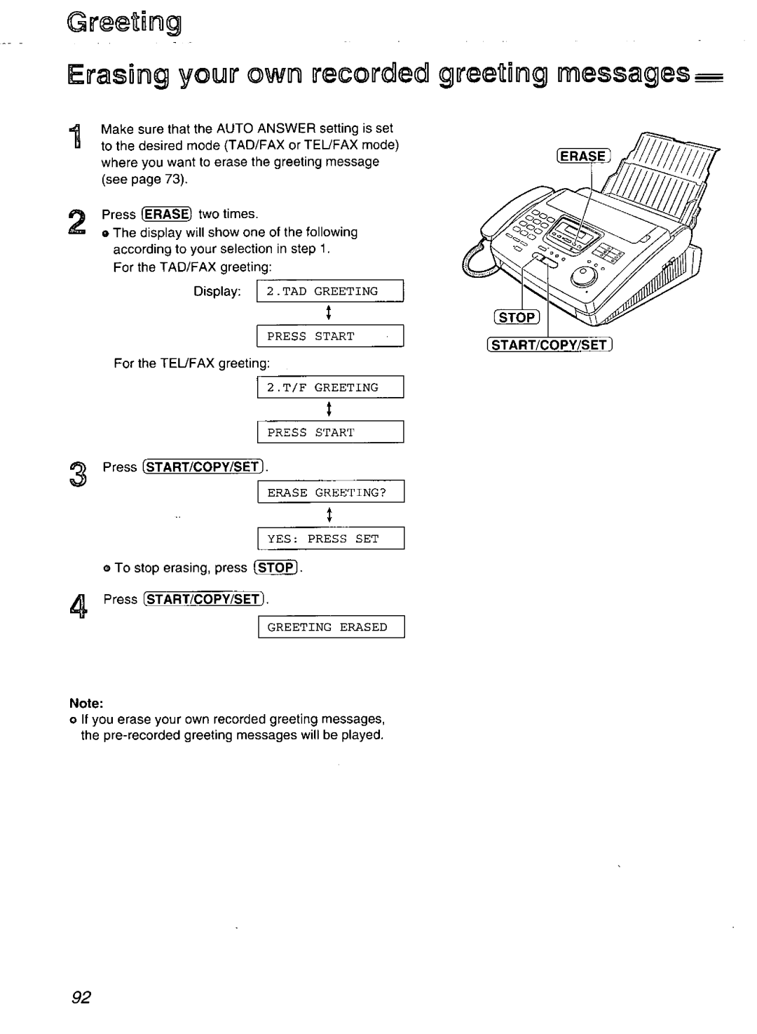 Panasonic KX-FP270, KX-FP265 manual 