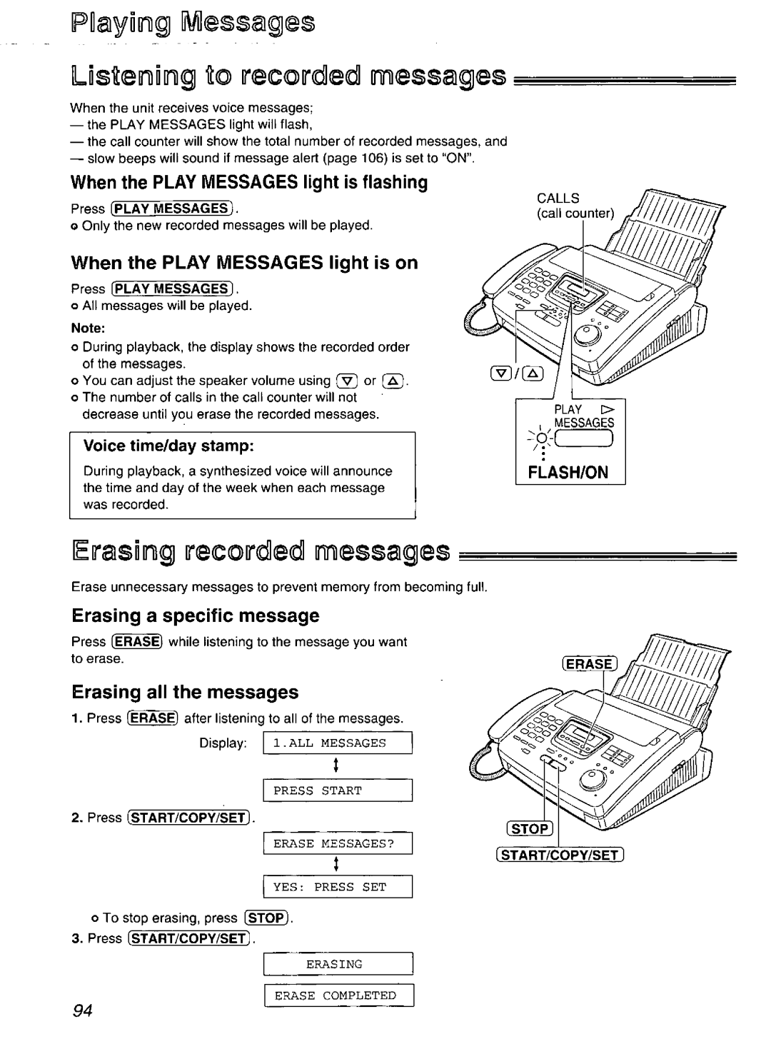 Panasonic KX-FP270, KX-FP265 manual 