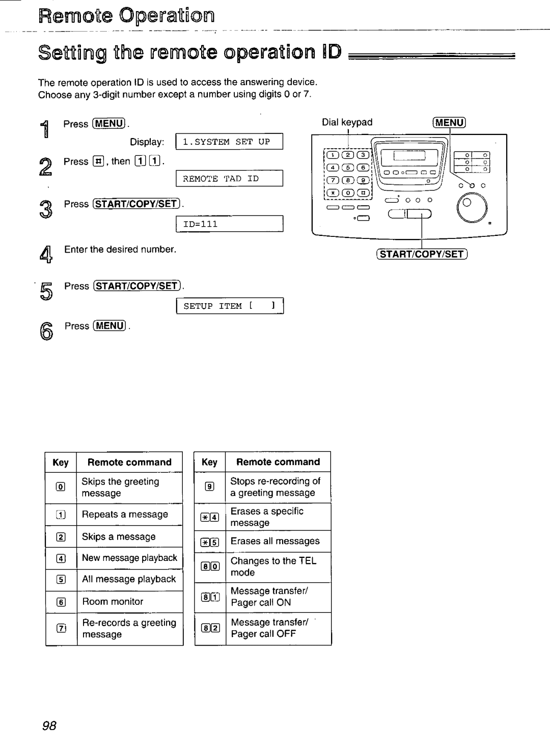 Panasonic KX-FP270, KX-FP265 manual 