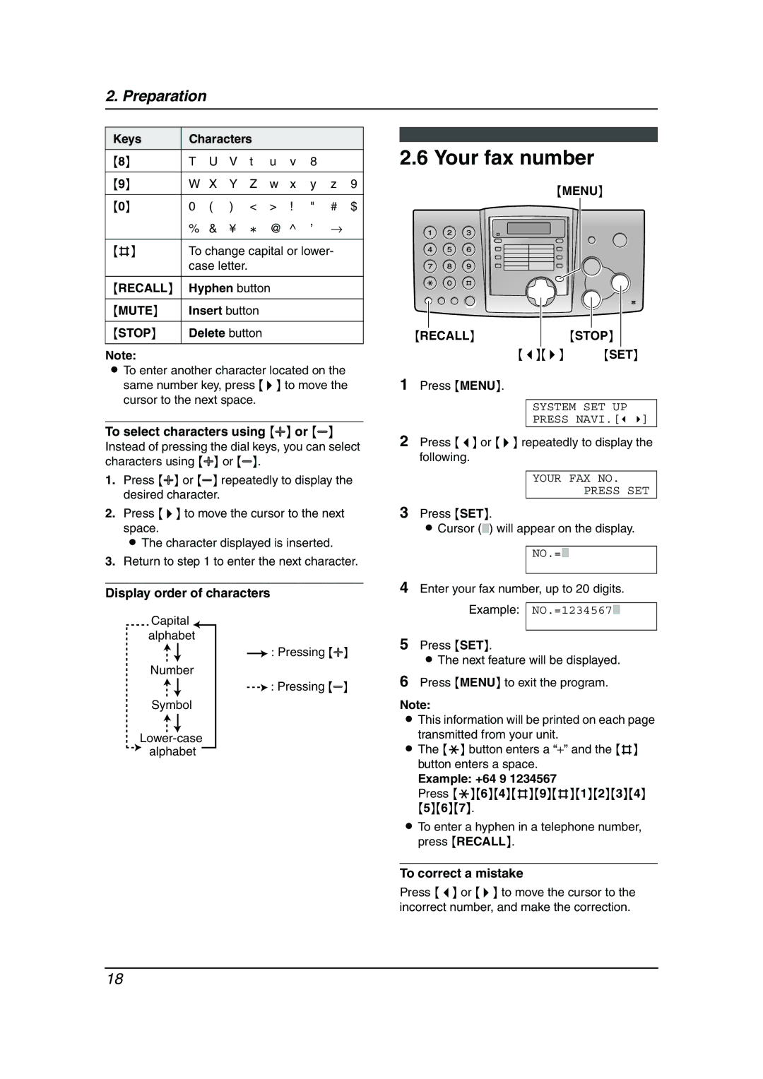 Panasonic KX-FP343AL manual Your fax number 