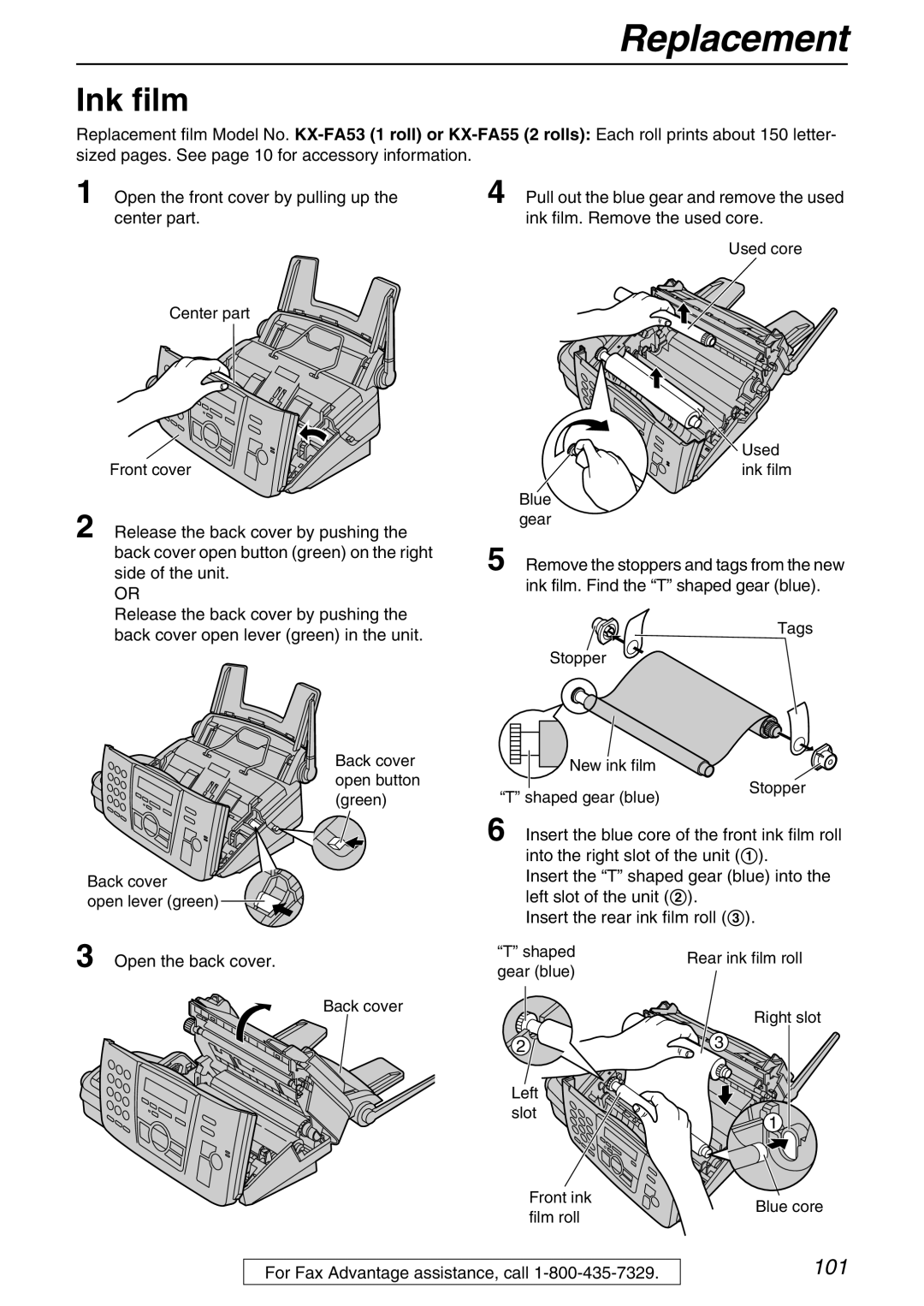 Panasonic KX-FPG371 manual Ink film 