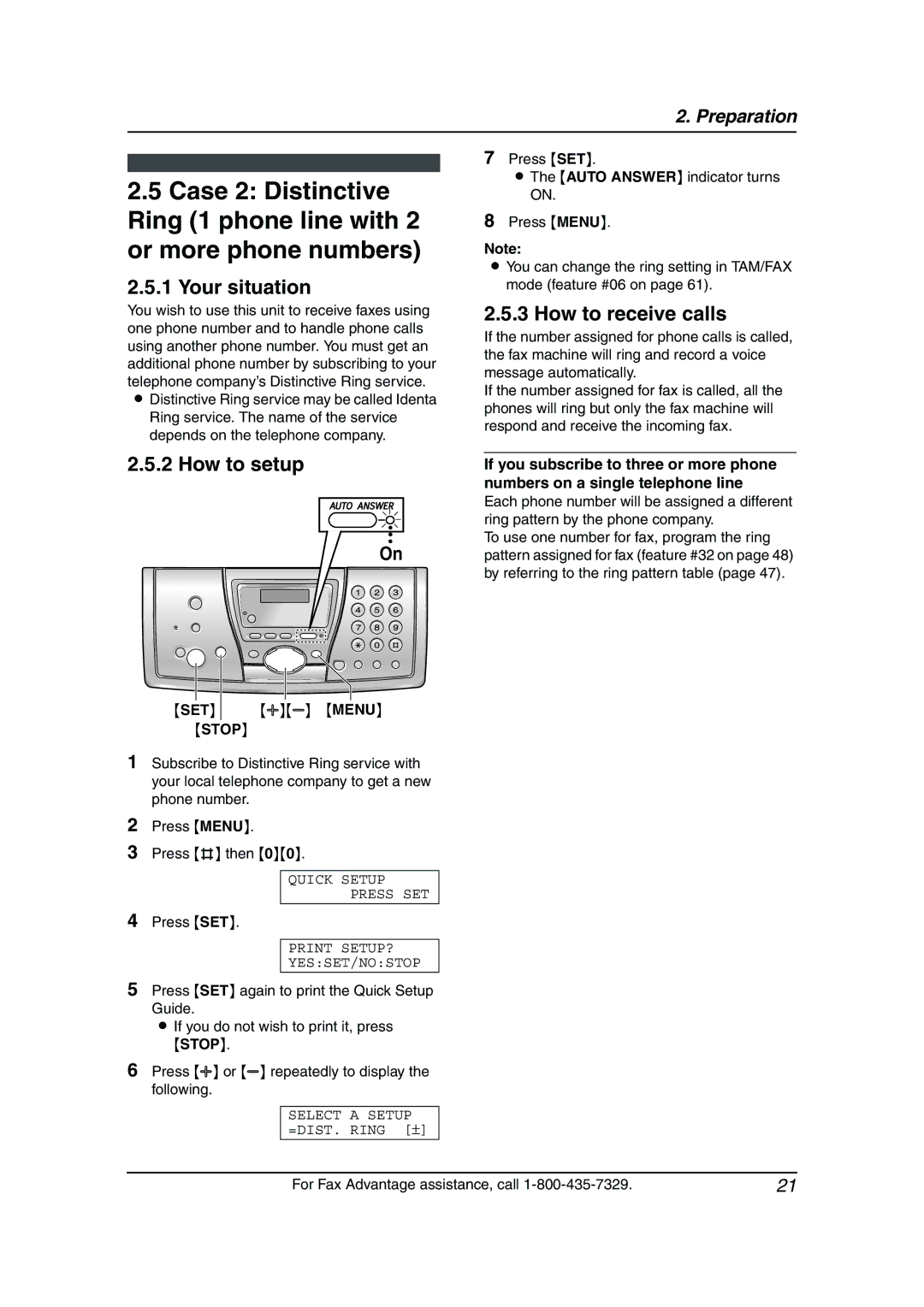 Panasonic KX-FPG377, KX-FPG376 manual How to setup, Set 