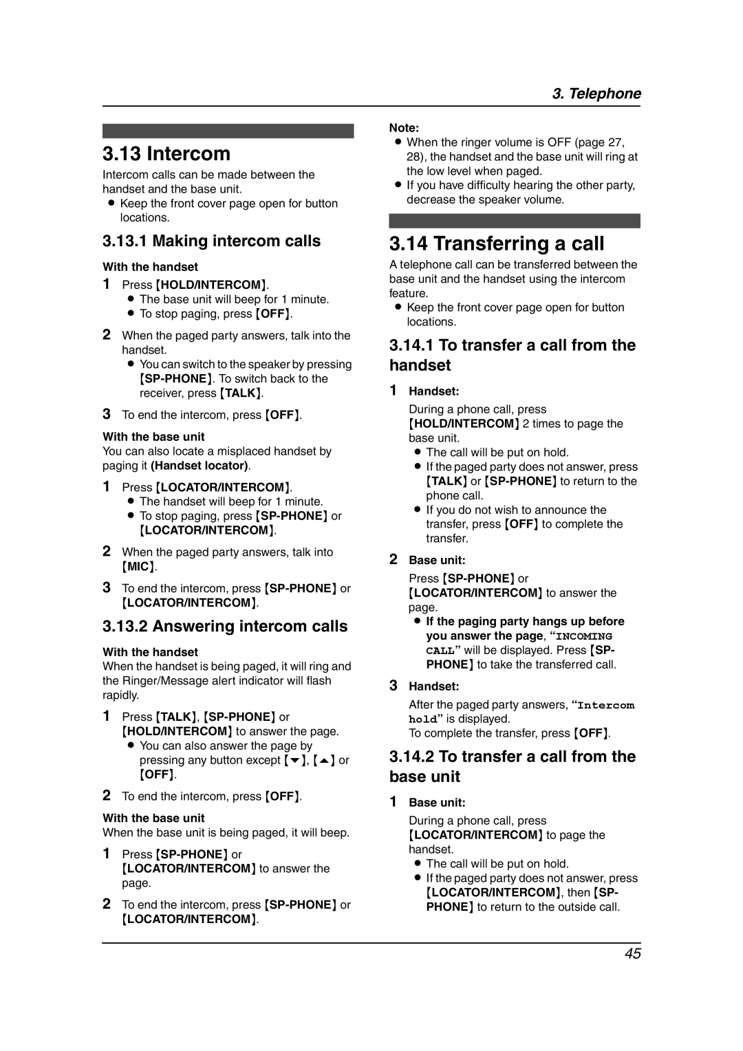 Panasonic KX-FPG378, KX-FPG379 manual Intercom, Transferring a call 