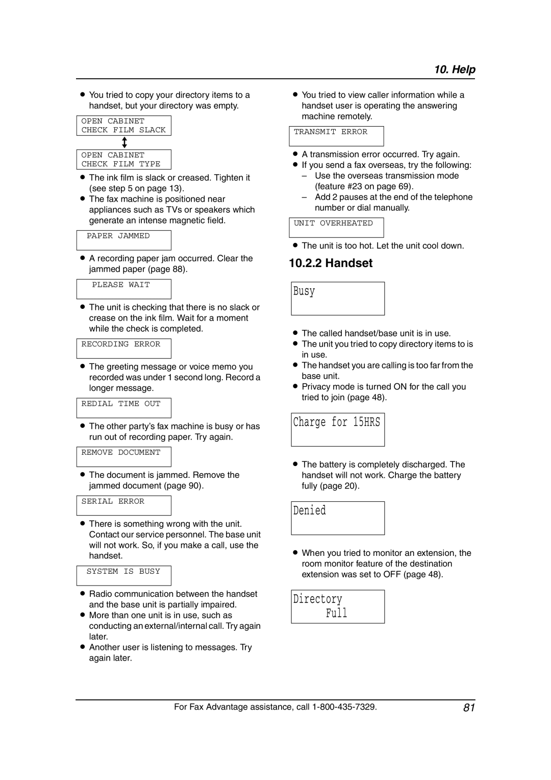 Panasonic KX-FPG381 Recording paper jam occurred. Clear the jammed paper, Unit is too hot. Let the unit cool down 