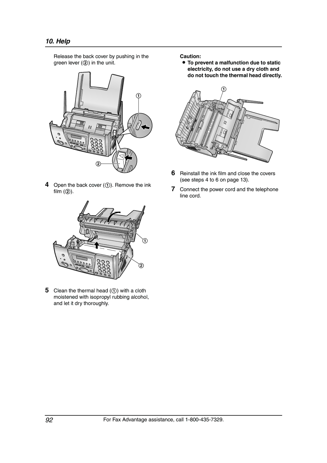 Panasonic KX-FPG381 operating instructions Help 