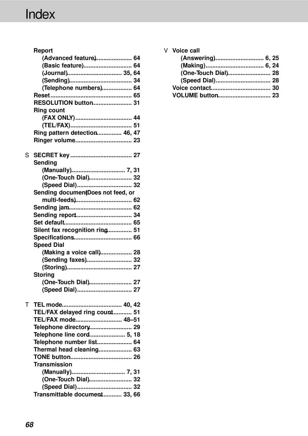 Panasonic KX-FT21HK operating instructions Report Voice call 