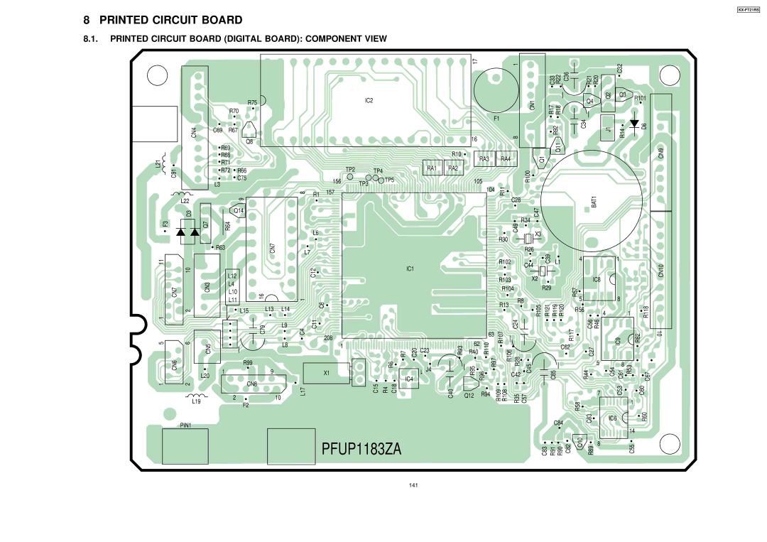 Panasonic KX-FT21RS manual Printed Circuit Board, 141 