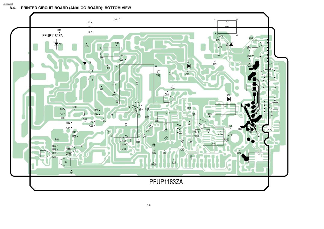 Panasonic KX-FT21RS manual L203, IC101, R215, Q203, Q204, R222, IC102, R122, IC201, IC103, C228, J404, IC202, 144 