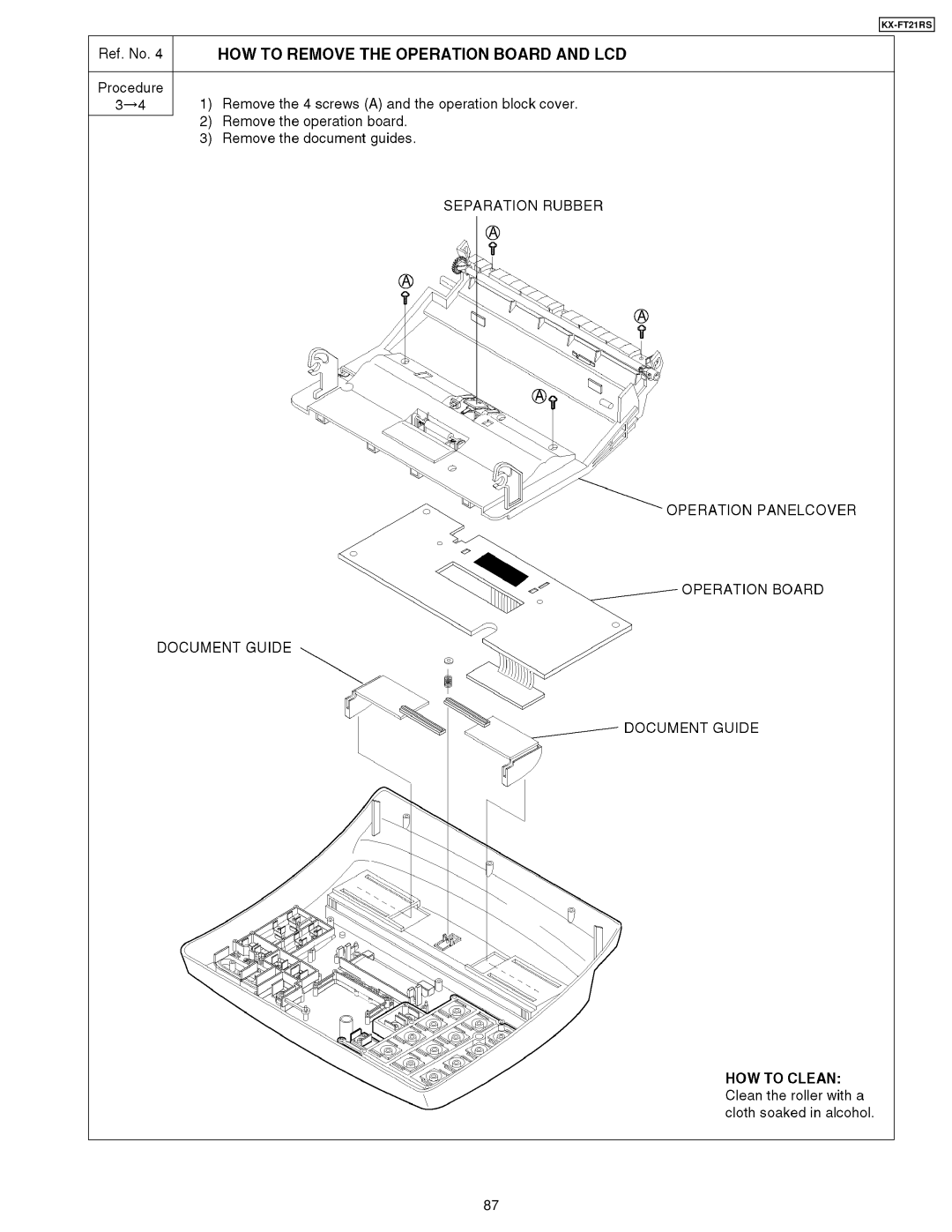 Panasonic KX-FT21RS manual 