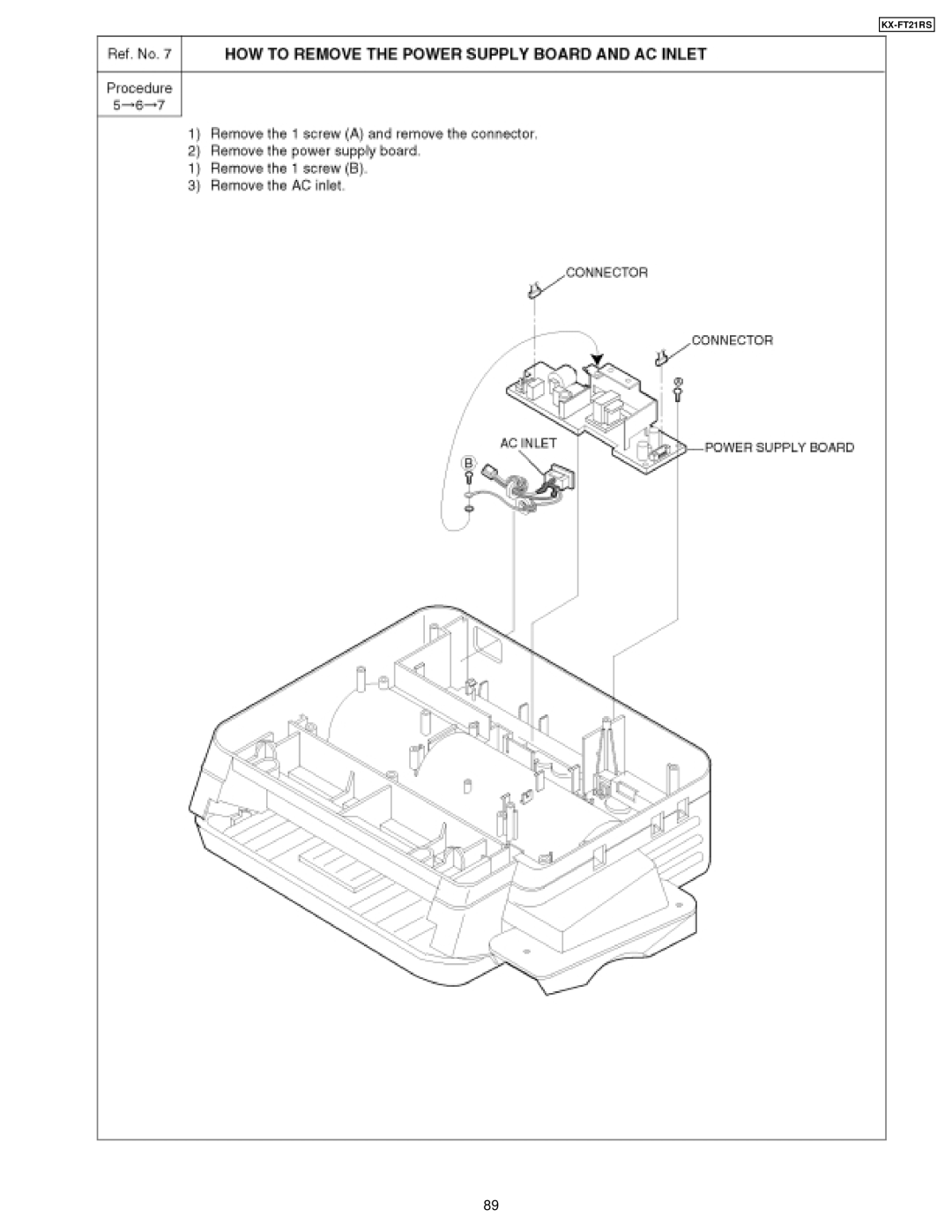 Panasonic KX-FT21RS manual 