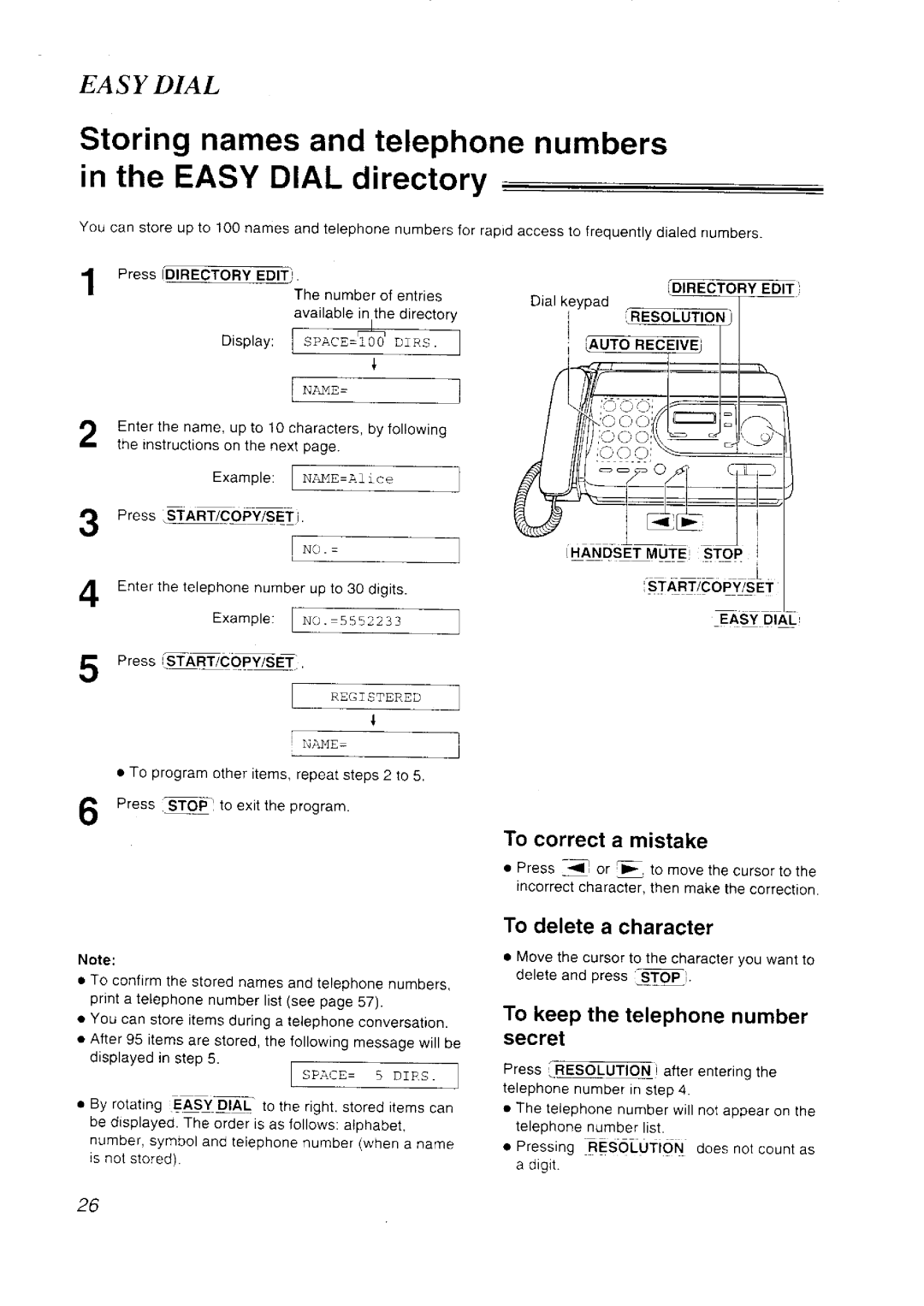 Panasonic KX-FT33NZ manual 