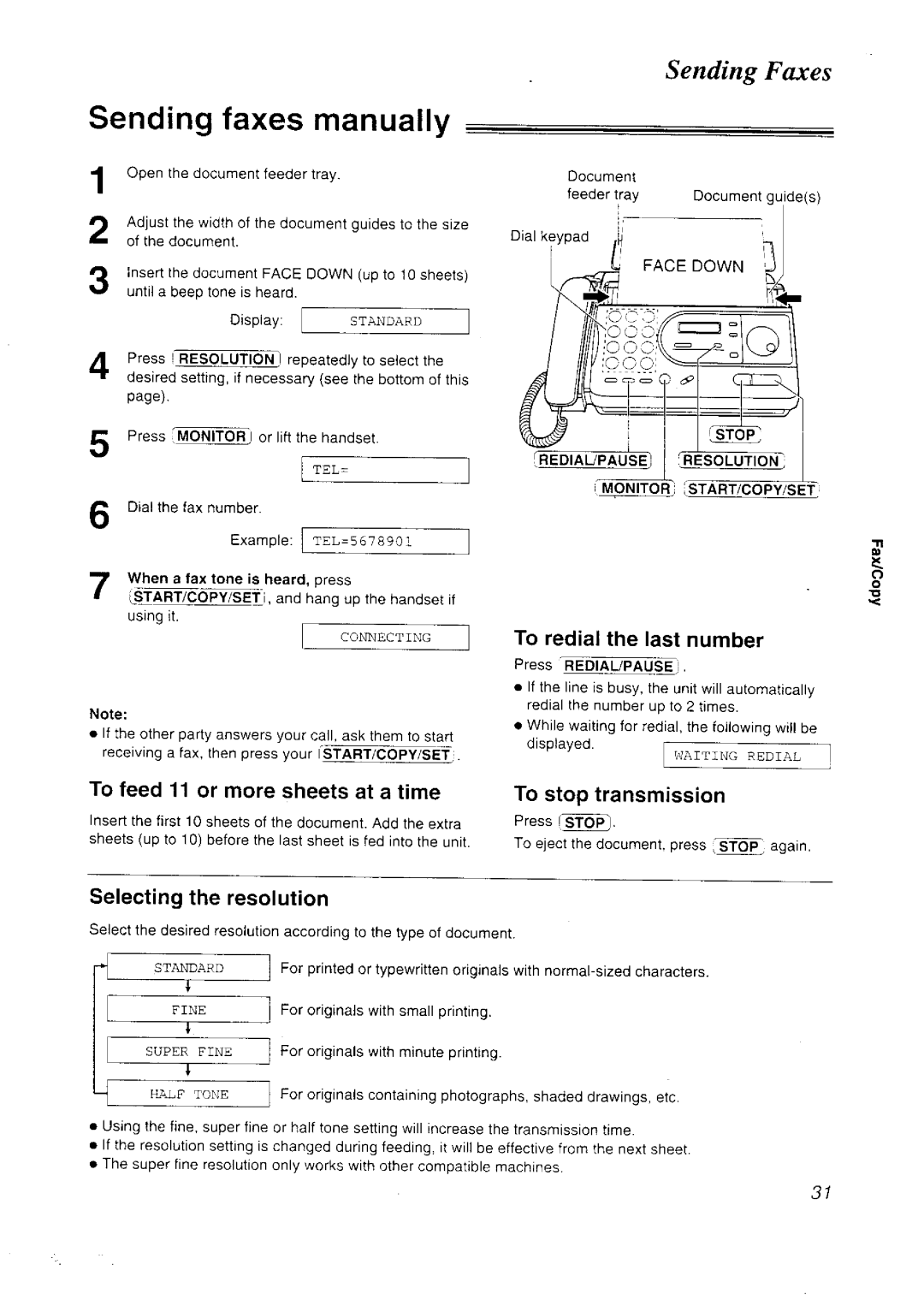 Panasonic KX-FT33NZ manual 