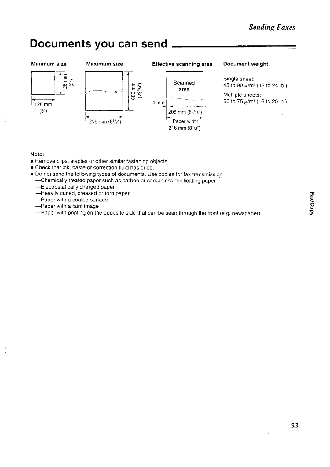 Panasonic KX-FT33NZ manual 