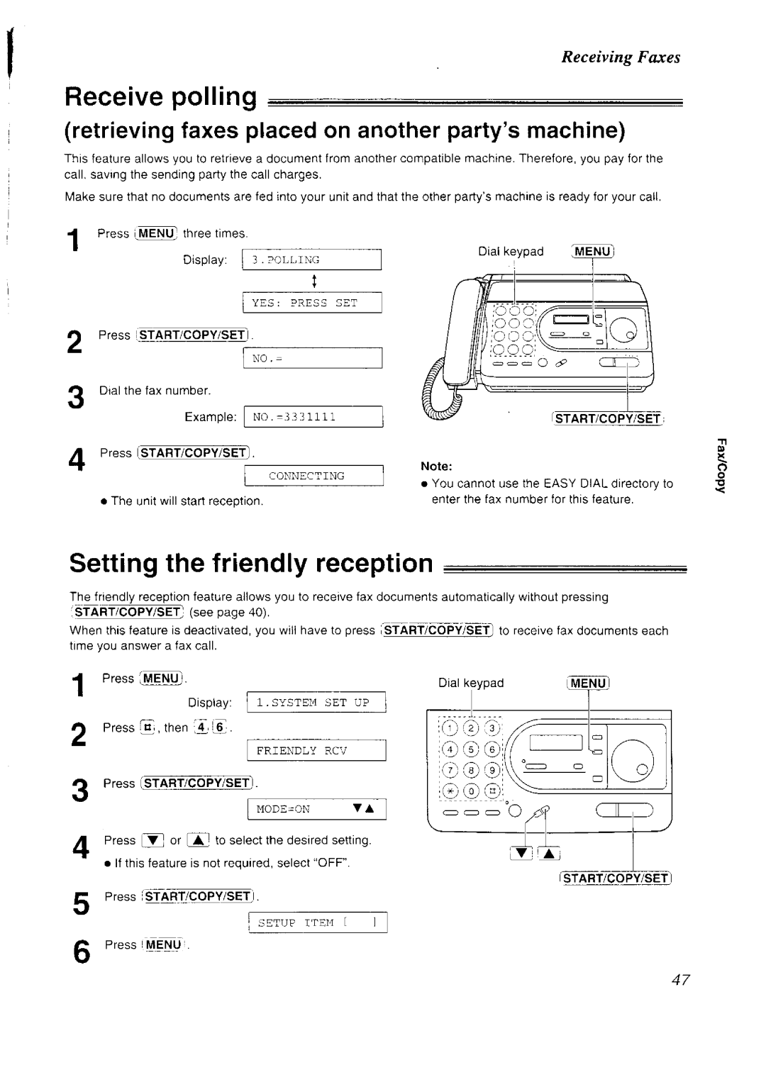 Panasonic KX-FT33NZ manual 