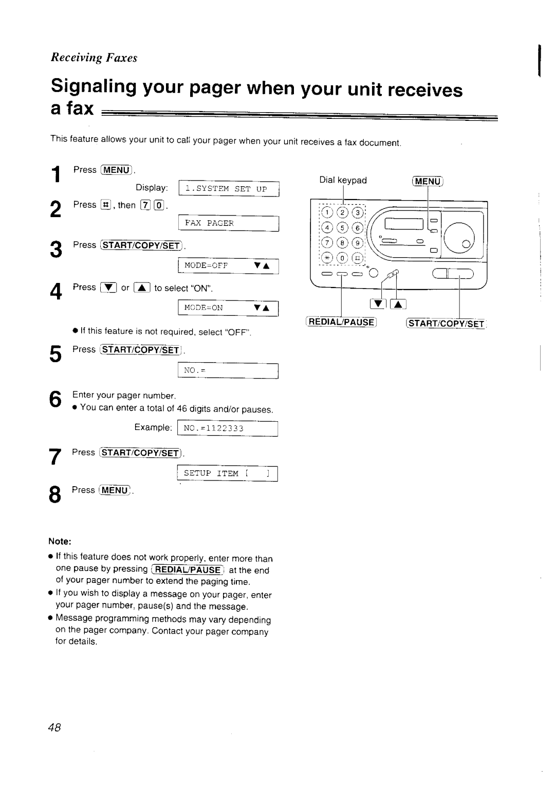 Panasonic KX-FT33NZ manual 