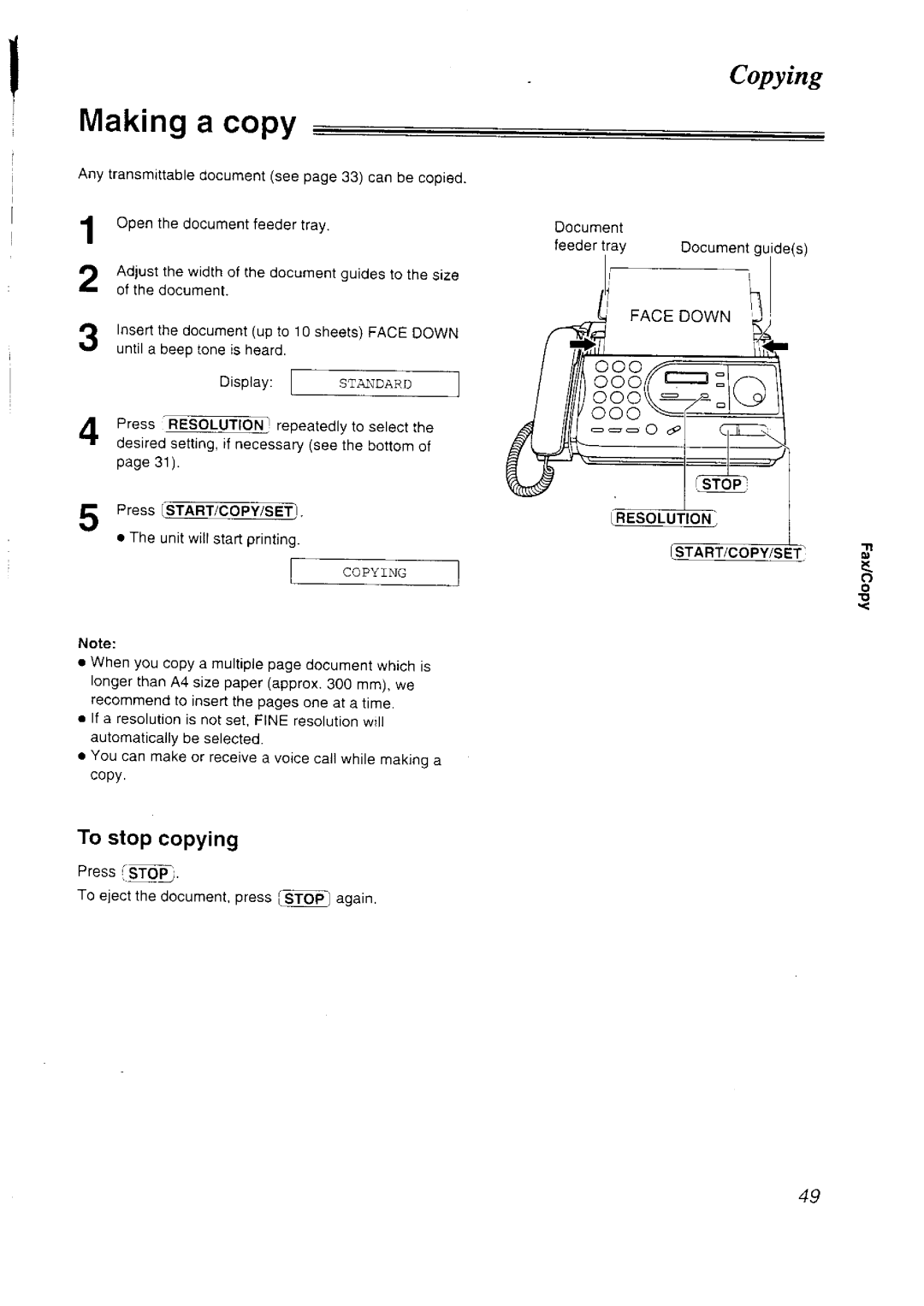 Panasonic KX-FT33NZ manual 