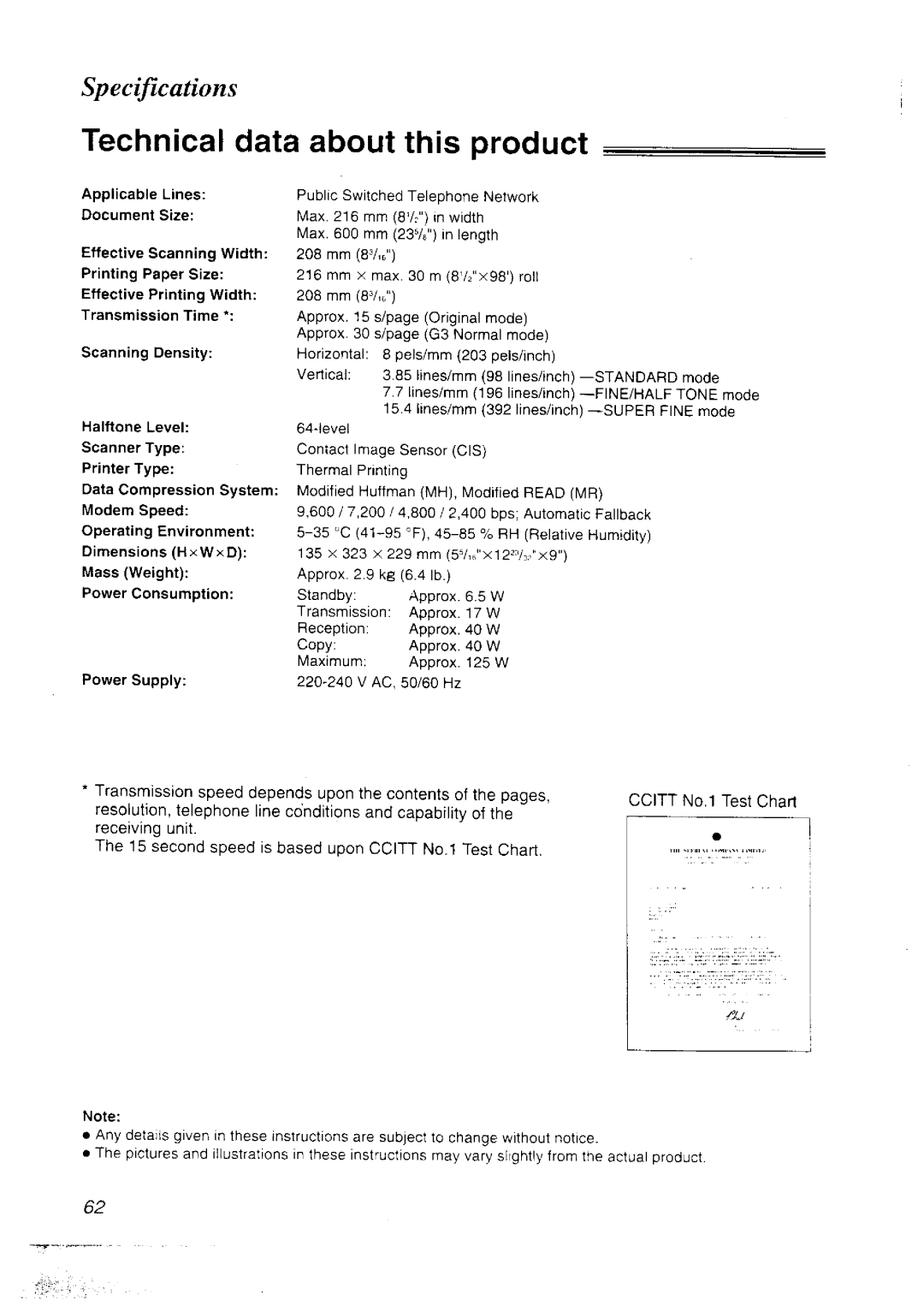 Panasonic KX-FT33NZ manual 