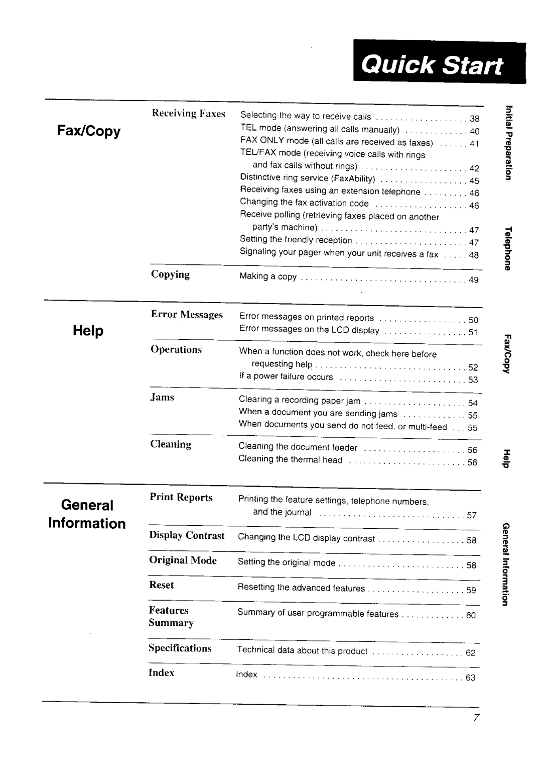 Panasonic KX-FT33NZ manual 