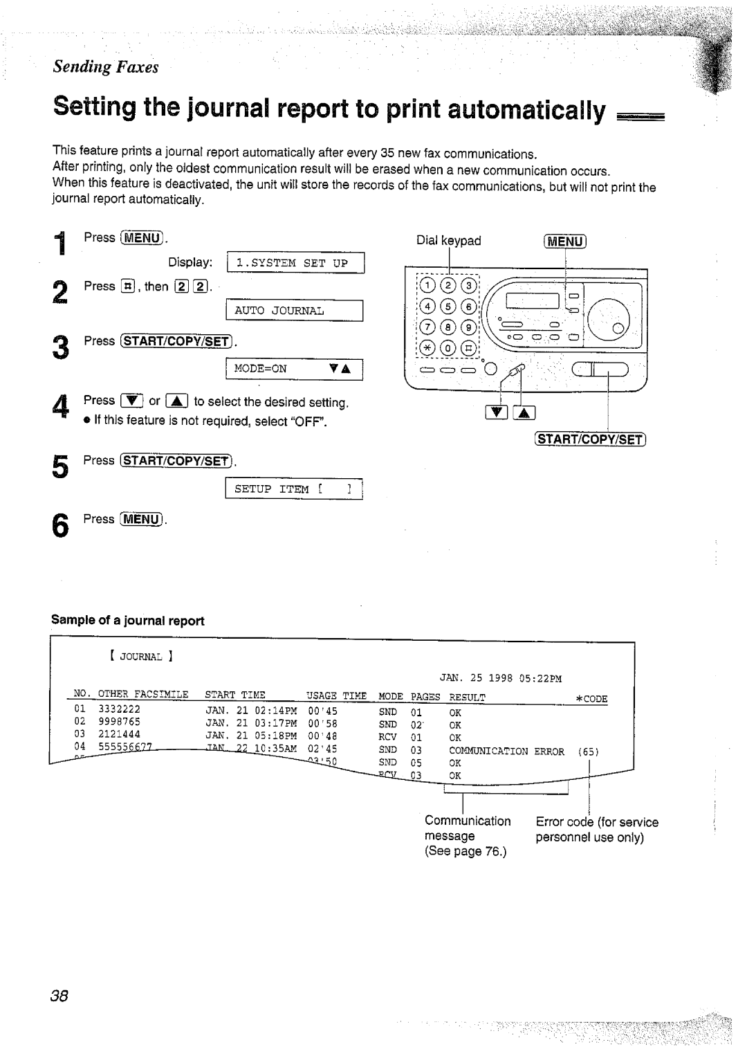 Panasonic KX-FT37NZ manual 