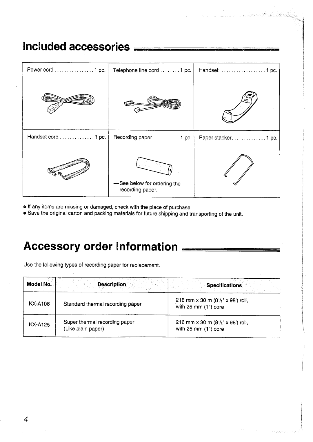 Panasonic KX-FT37NZ manual 