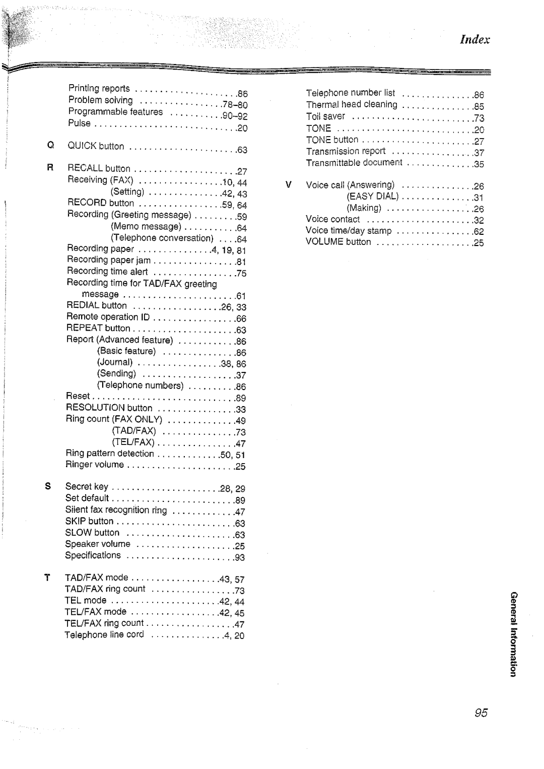 Panasonic KX-FT37NZ manual 