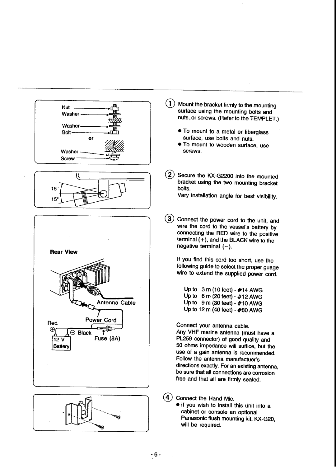 Panasonic KX-G2200A manual 