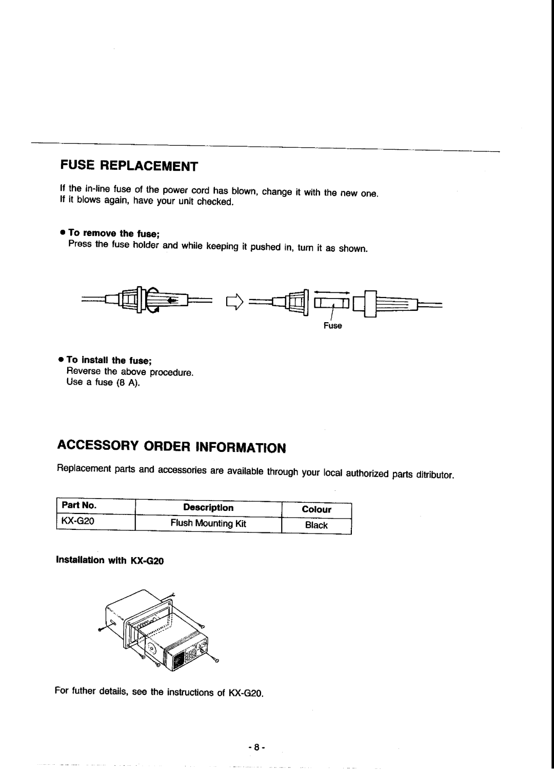 Panasonic KX-G2200A manual 