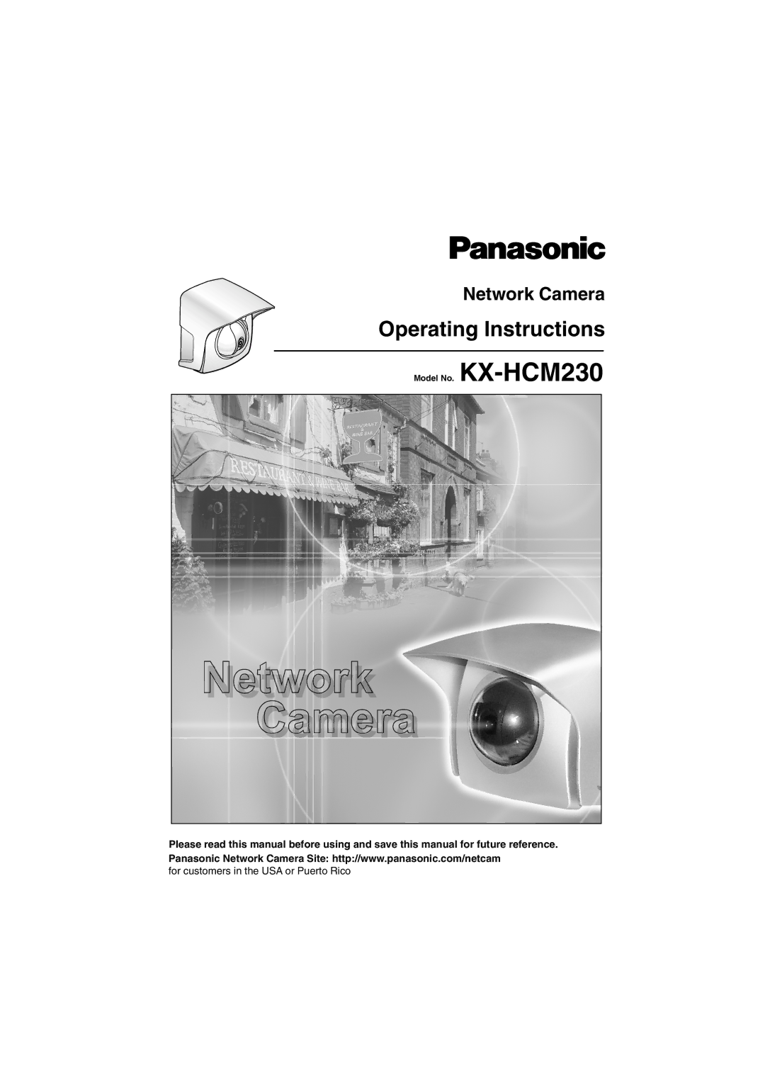 Panasonic KX-HCM230 operating instructions Network Camera 