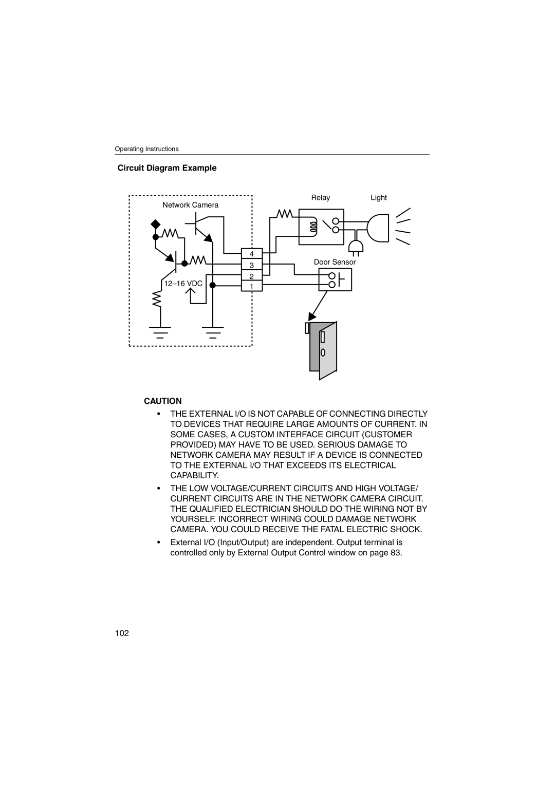 Panasonic KX-HCM230 operating instructions Circuit Diagram Example 