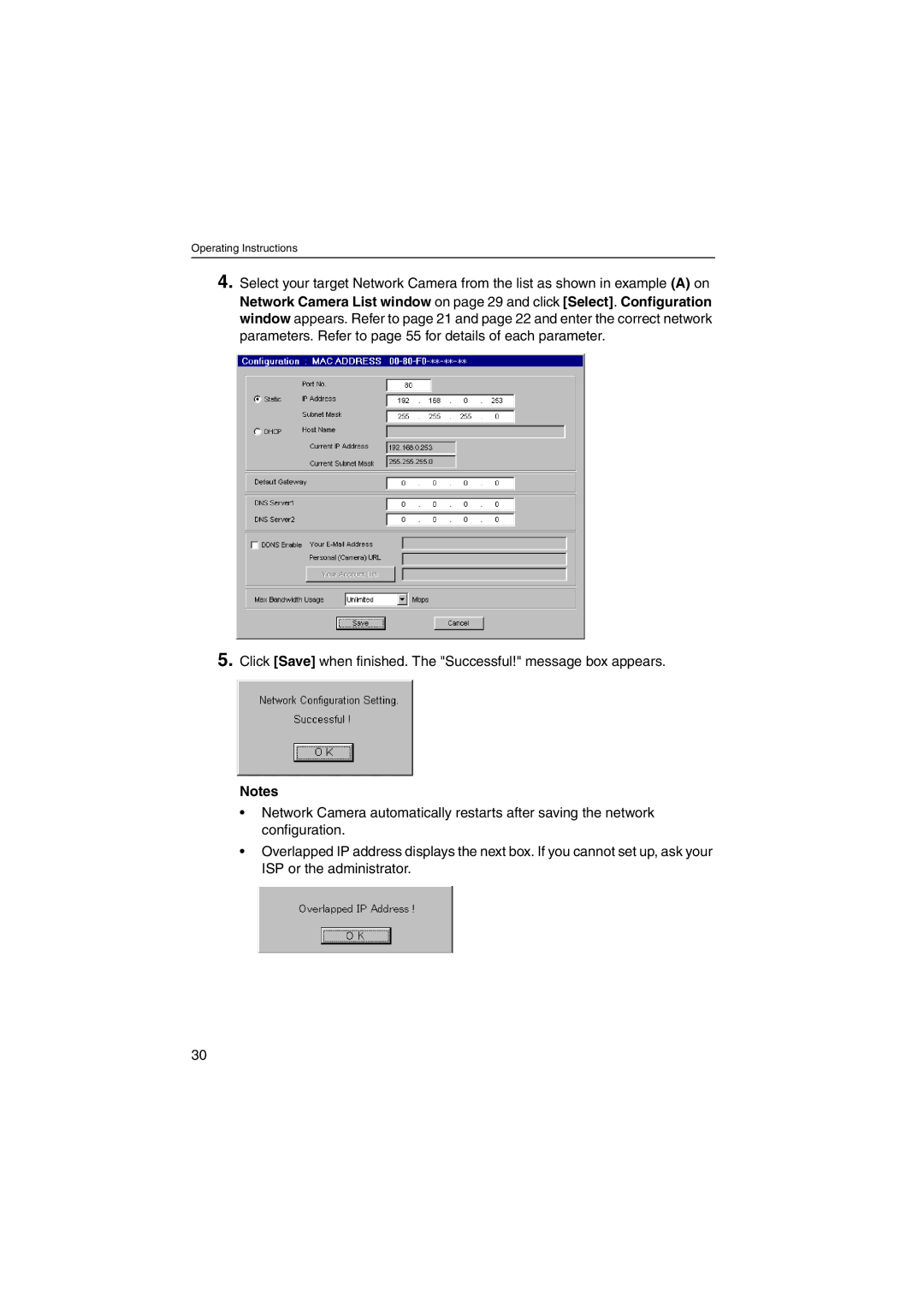 Panasonic KX-HCM230 operating instructions Operating Instructions 