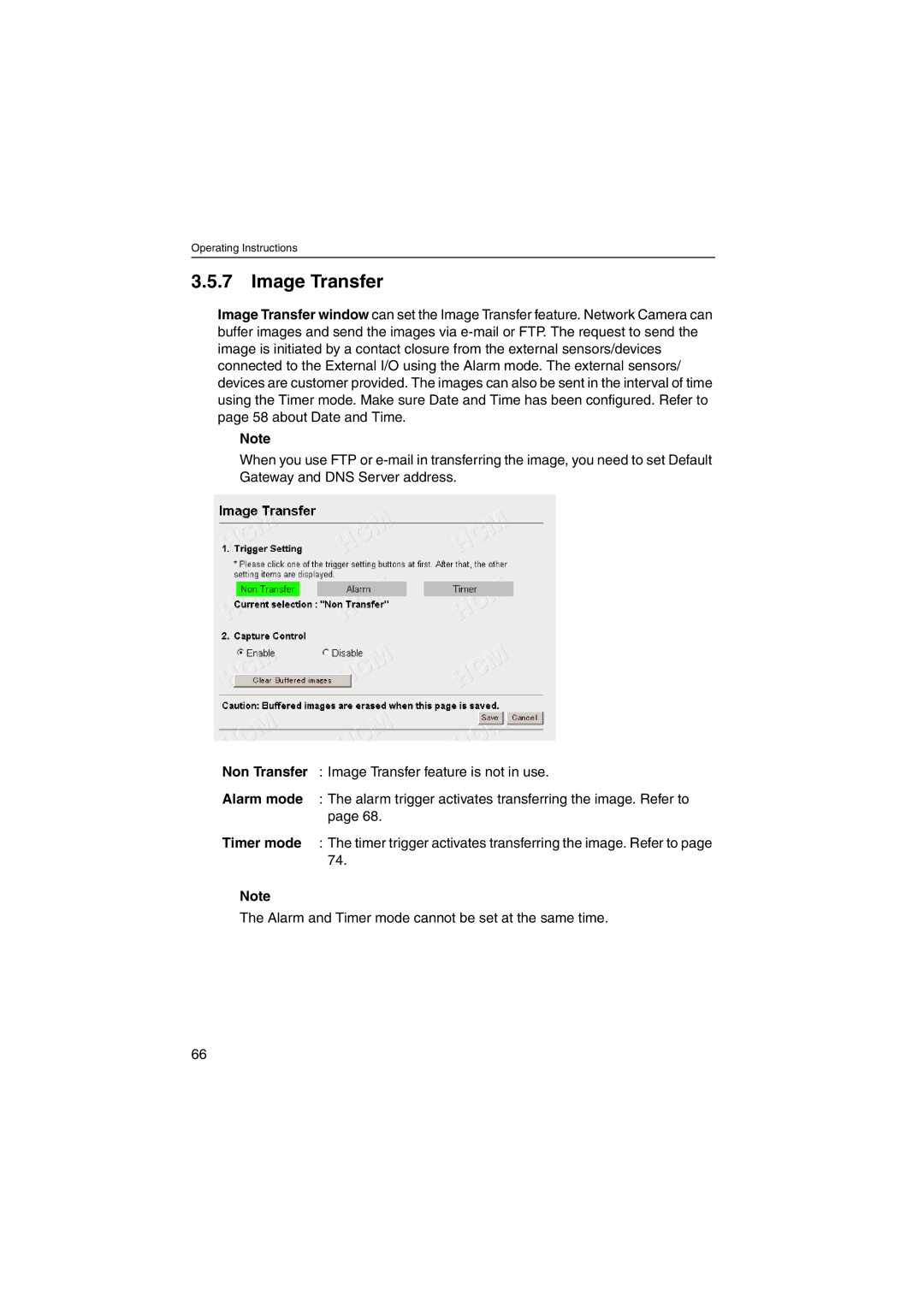 Panasonic KX-HCM230 operating instructions Image Transfer 