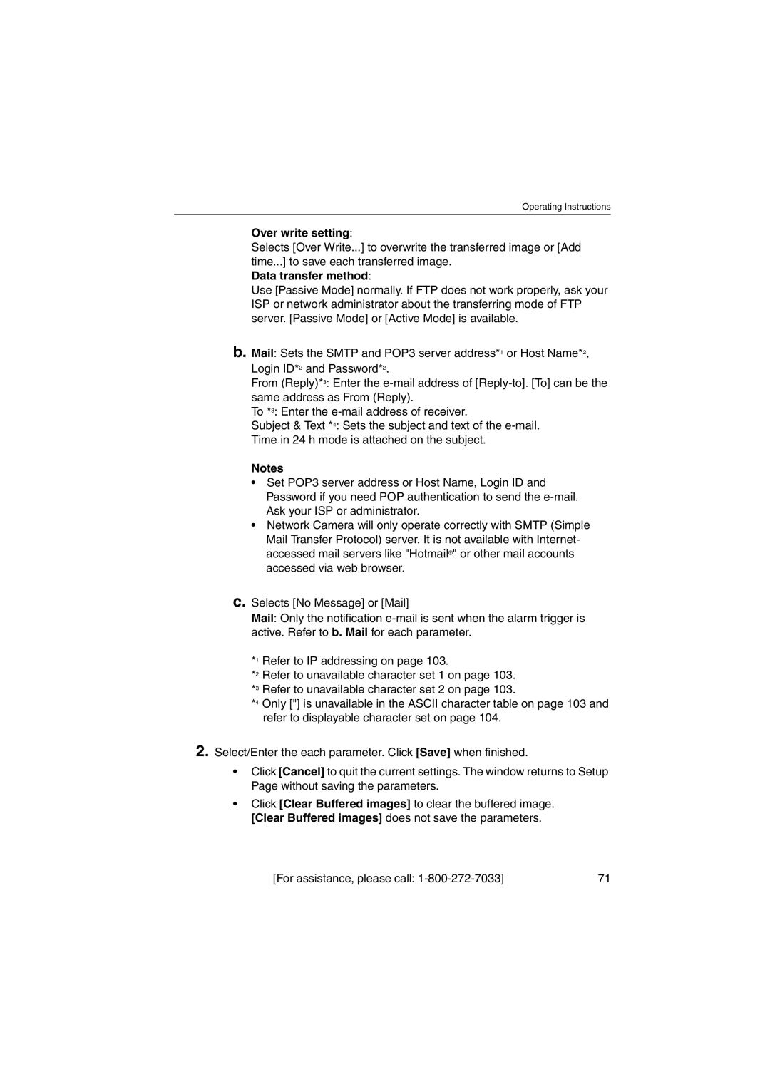 Panasonic KX-HCM230 operating instructions Over write setting, Data transfer method 