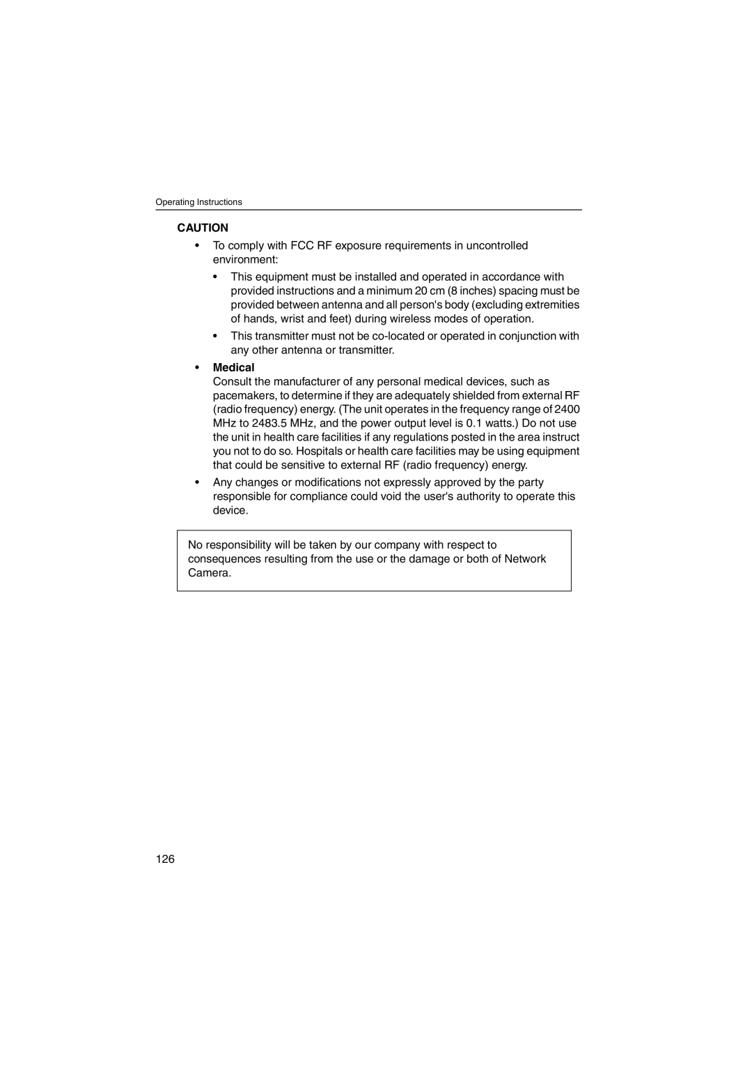 Panasonic KX-HCM250 operating instructions Medical 