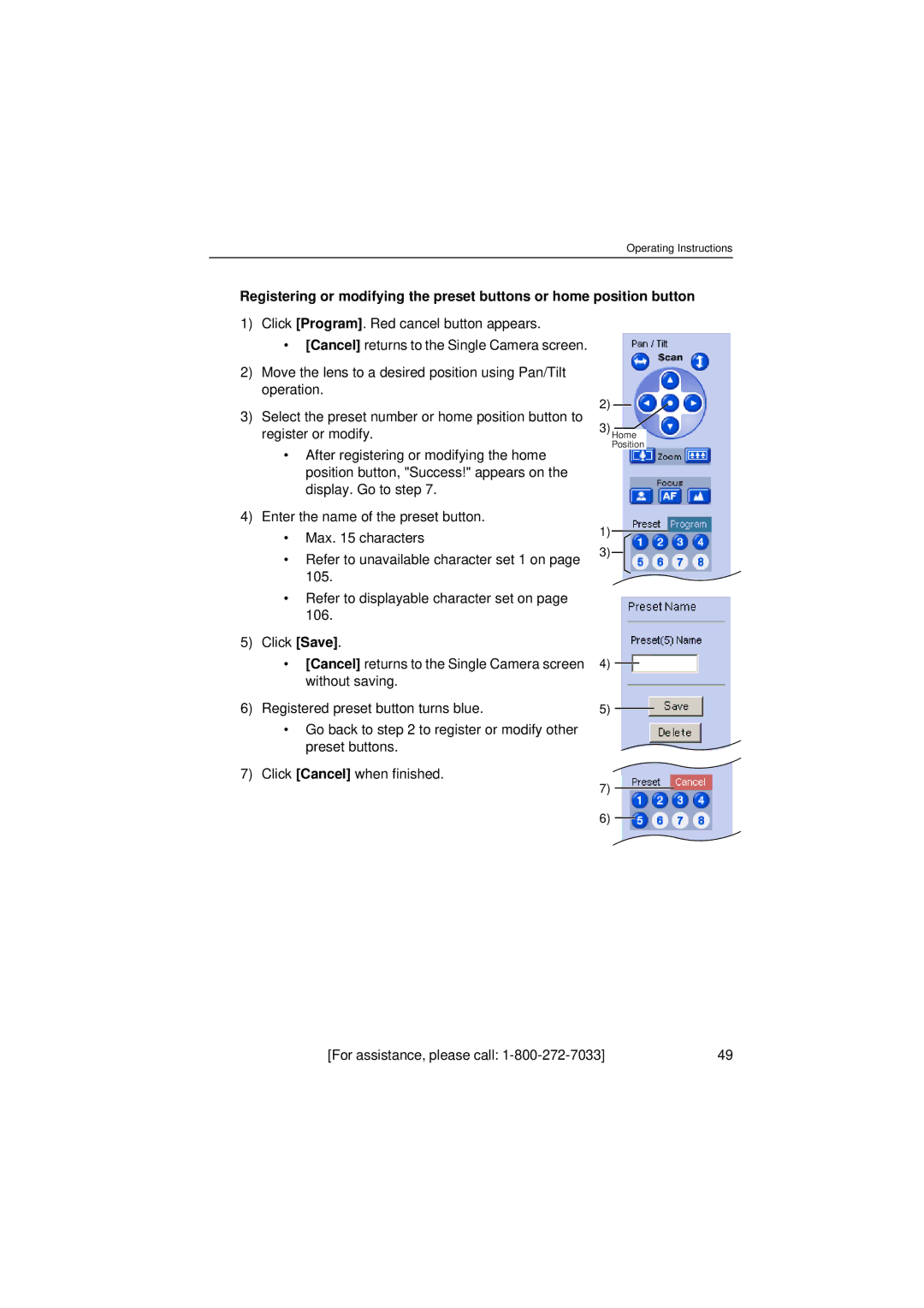 Panasonic KX-HCM280 operating instructions Home Position 