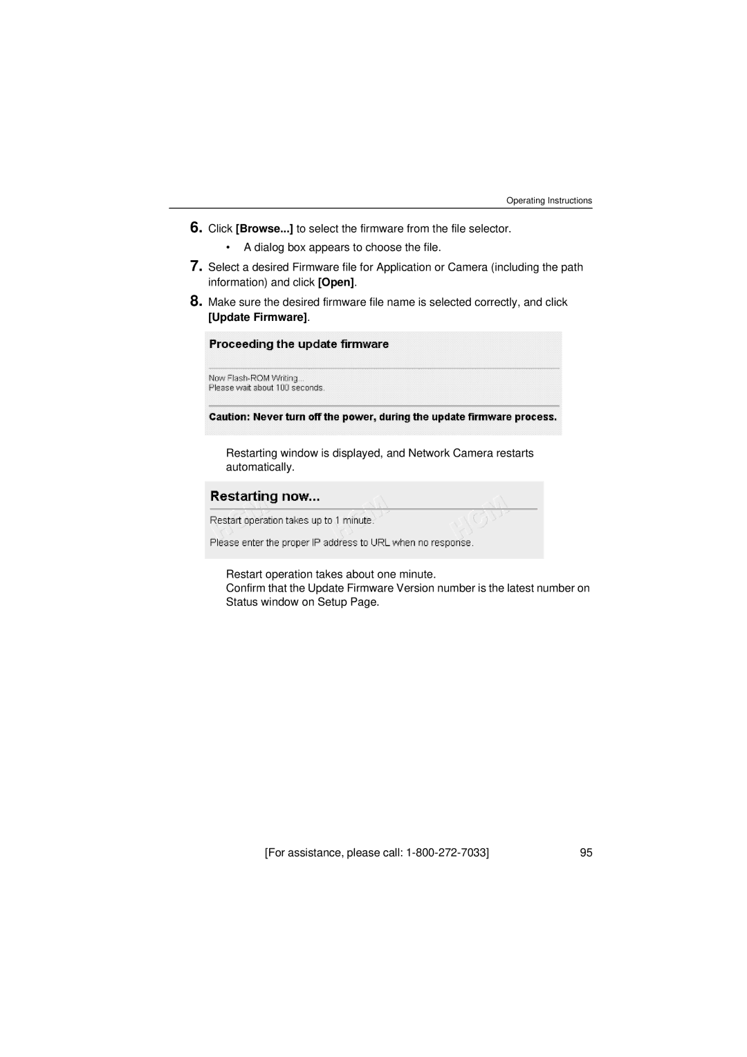 Panasonic KX-HCM280 operating instructions Operating Instructions 