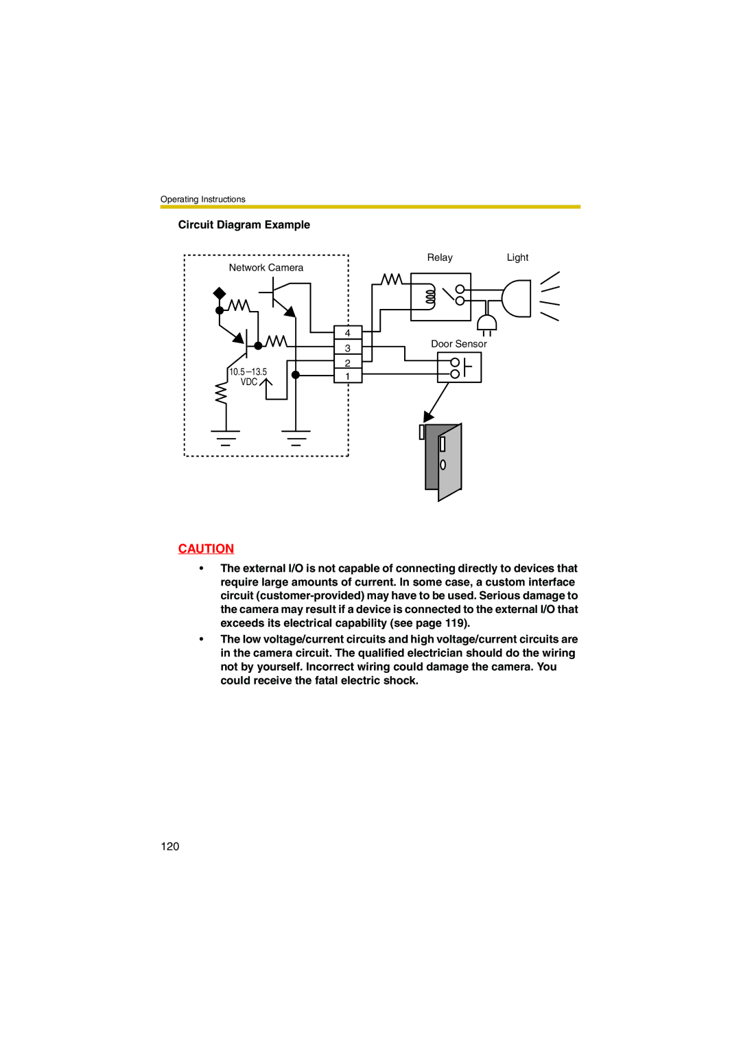 Panasonic KX-HCM280A operating instructions Circuit Diagram Example 