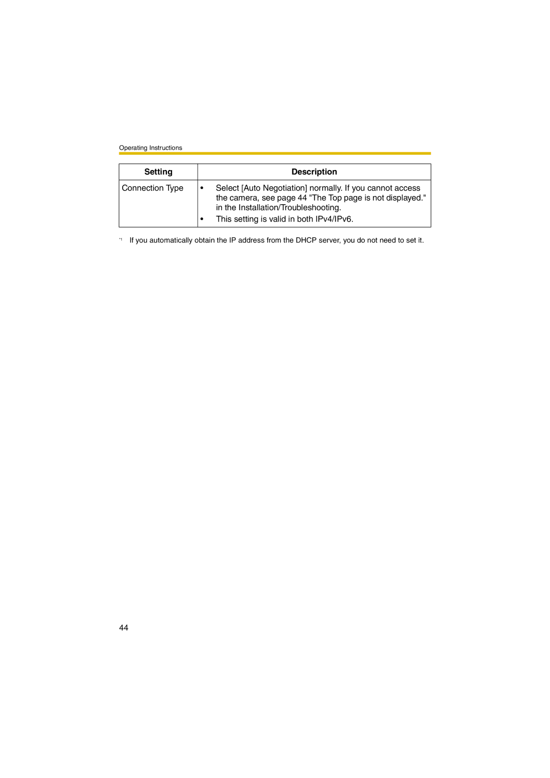 Panasonic KX-HCM280A operating instructions Installation/Troubleshooting 