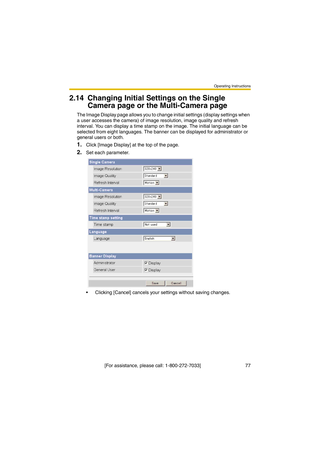 Panasonic KX-HCM280A operating instructions Operating Instructions 