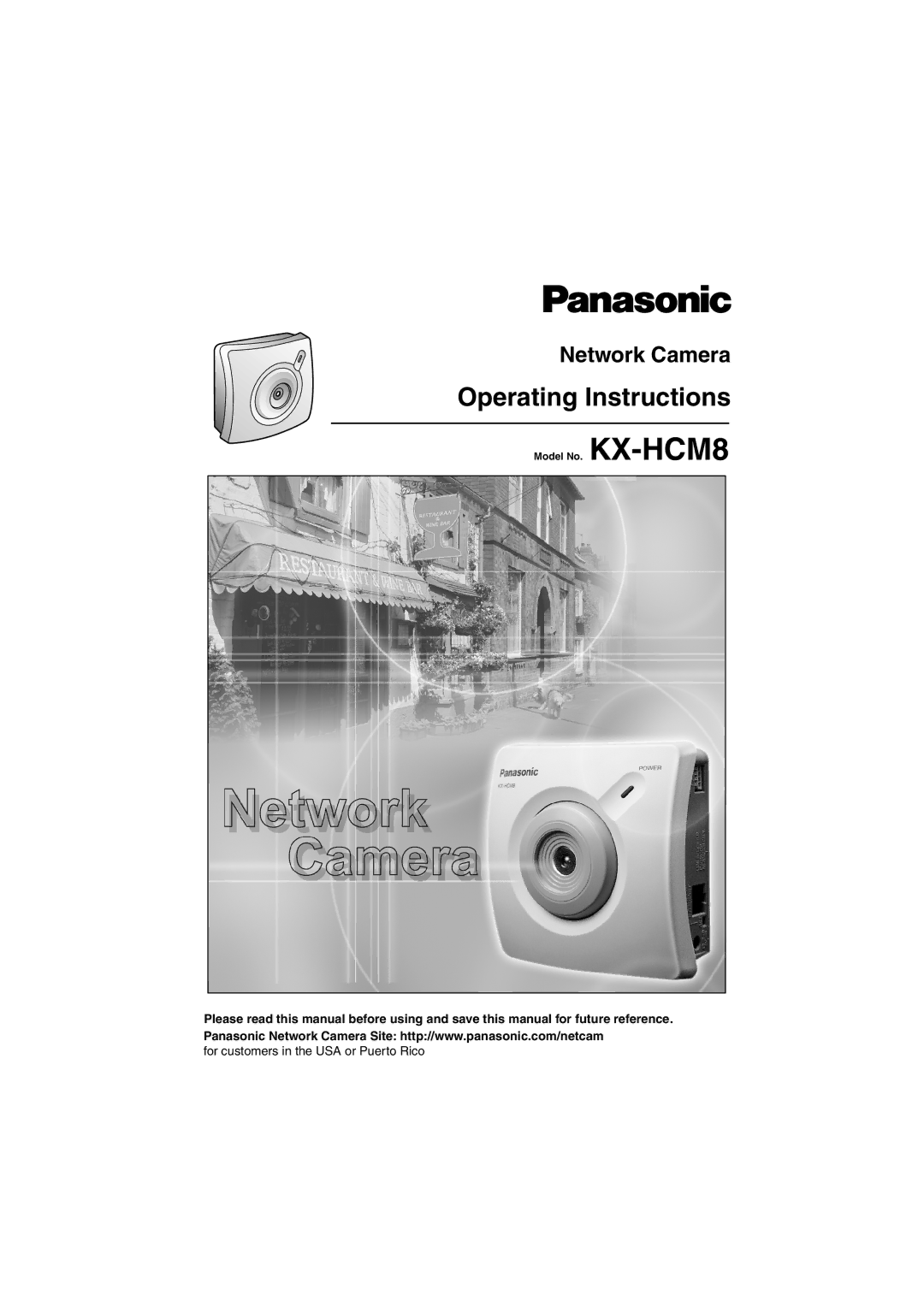 Panasonic KX-HCM8 operating instructions Network Camera 