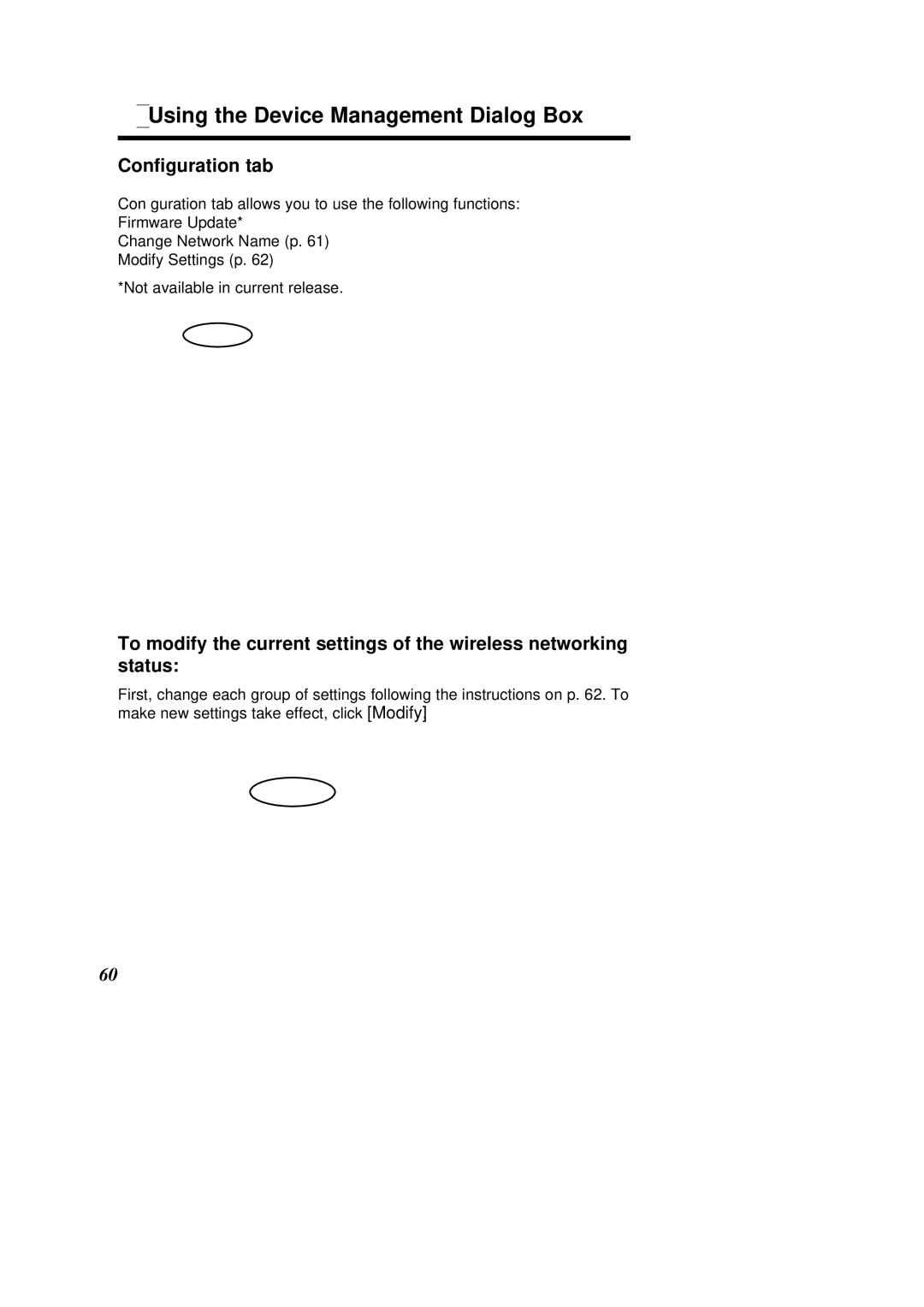 Panasonic KX-HGC200 operating instructions Using the Device Management Dialog Box, Conﬁguration tab 