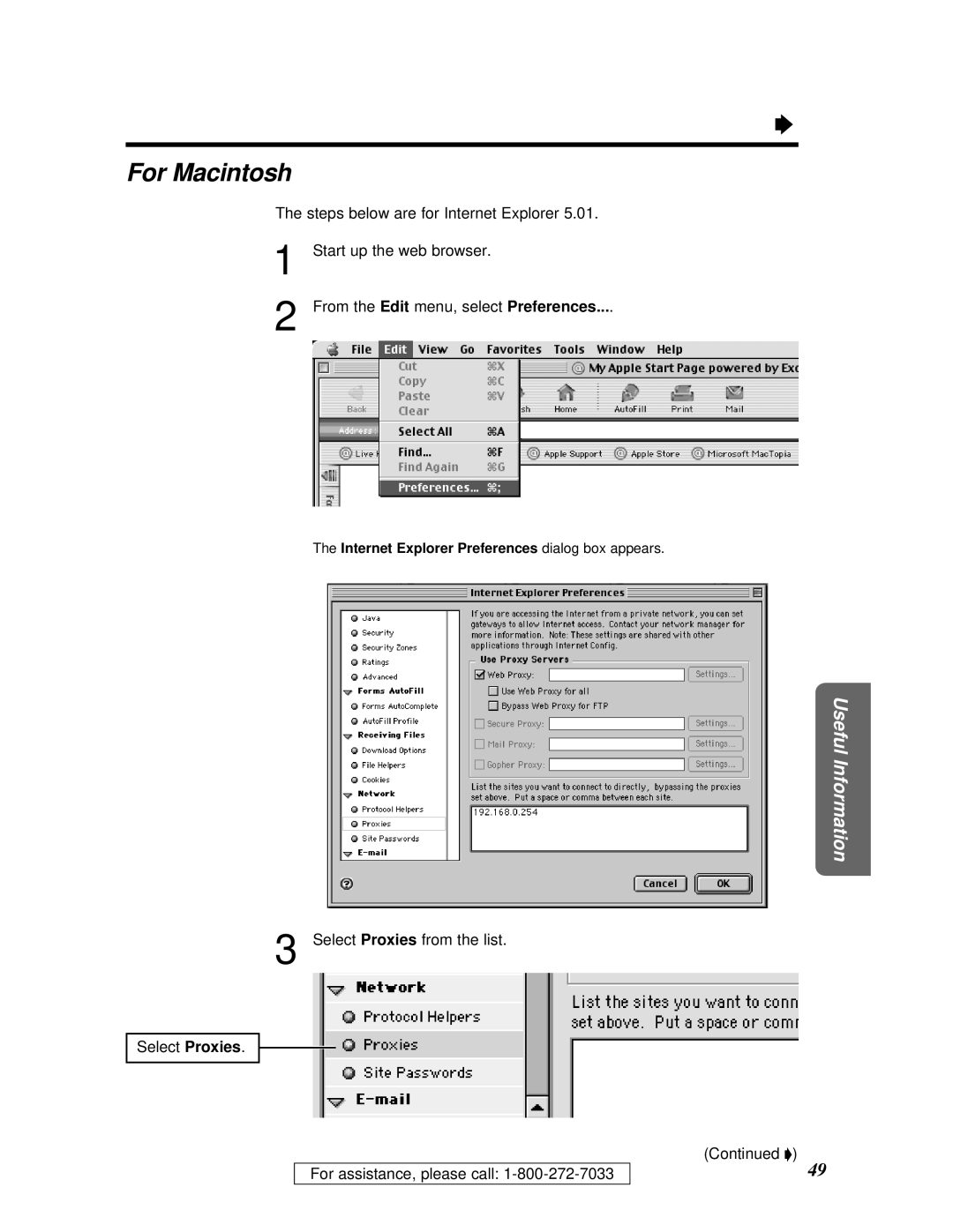 Panasonic KX-HGW200 manual For Macintosh 