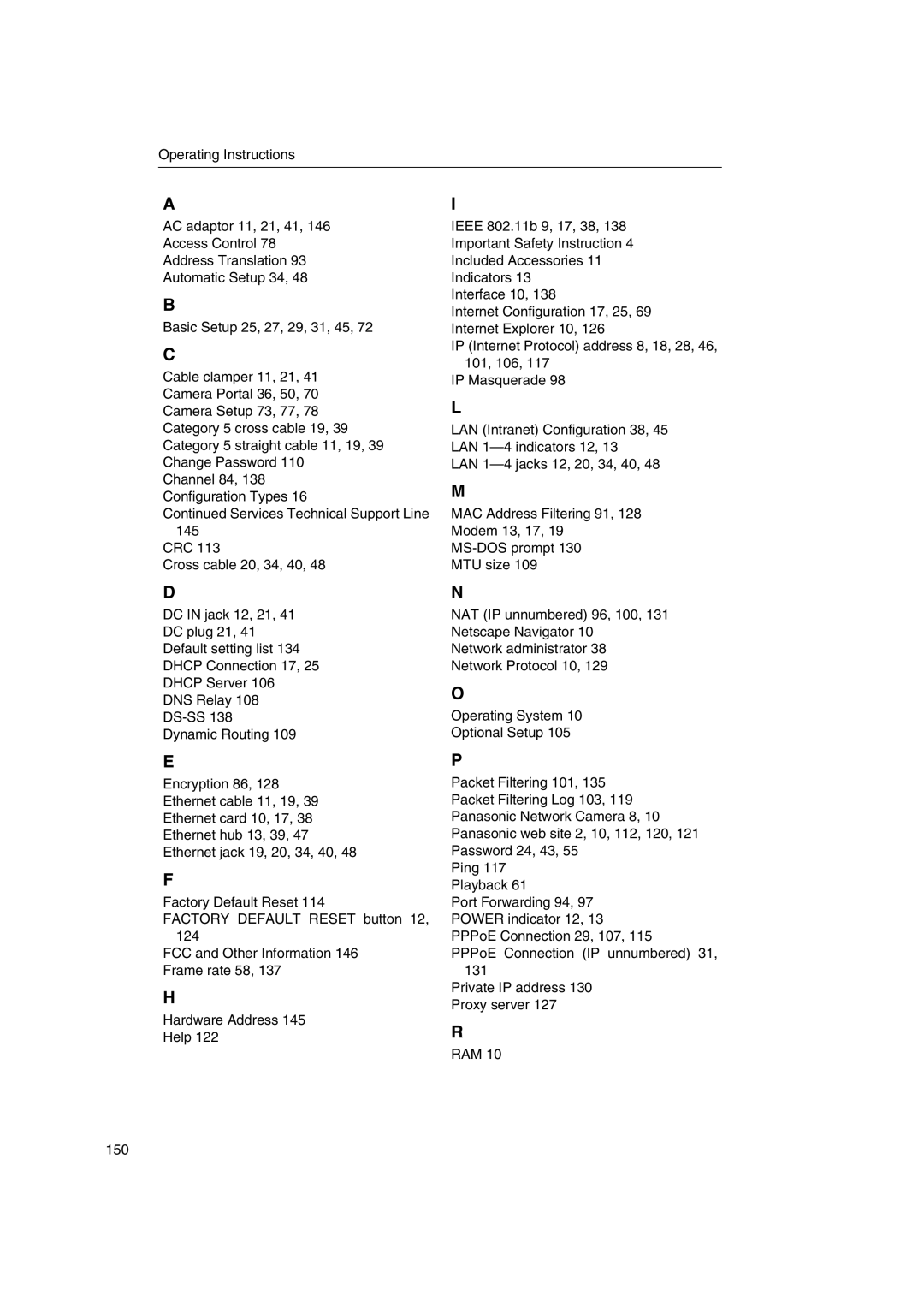 Panasonic KX-HGW600 manual 