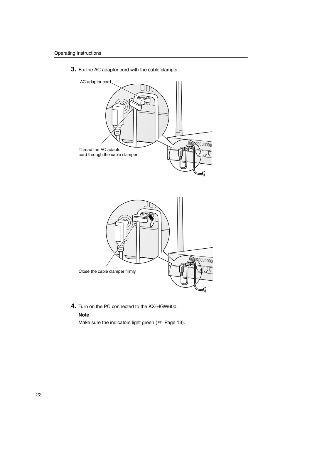 Panasonic KX-HGW600 manual 