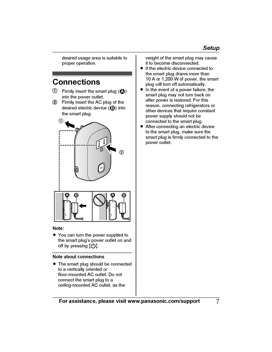 Panasonic KX-HNA101 manual Connections 